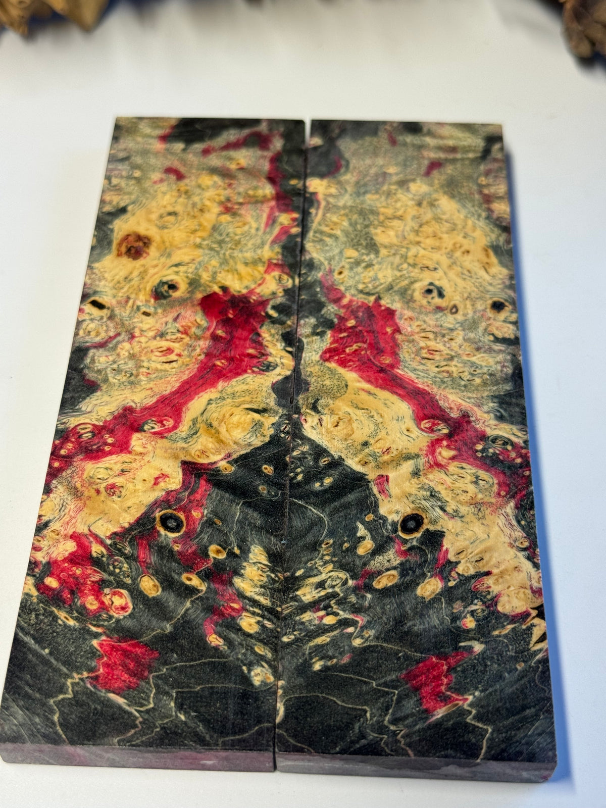 Stabilized Box Elder Burl Knife Scales / 1911 Grips BE21