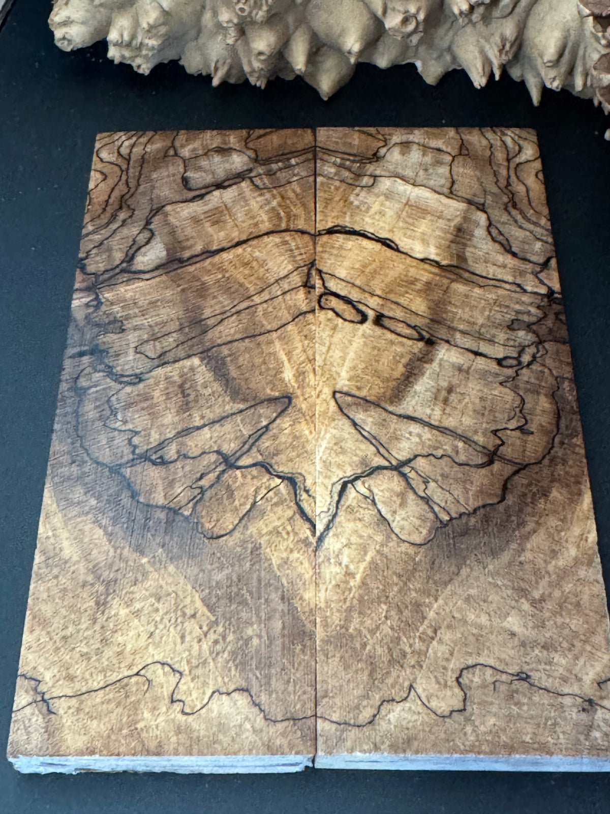 Stabilized Spalted Sugar Maple Knife Scales 1911 Grips Natural SM24