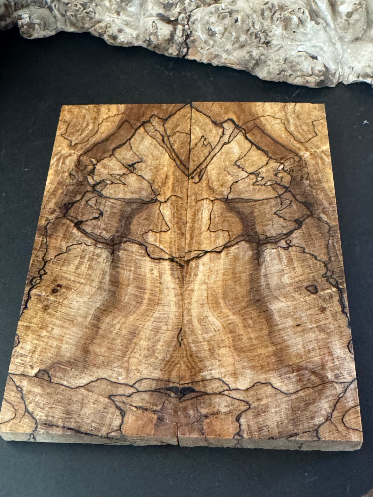 Stabilized Spalted Sugar Maple Knife Scales 1911 Grips Natural SM25