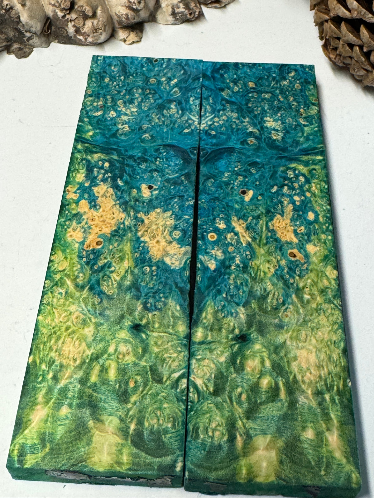 Stabilized Box Elder Burl Knife Scales / 1911 Grips BE58