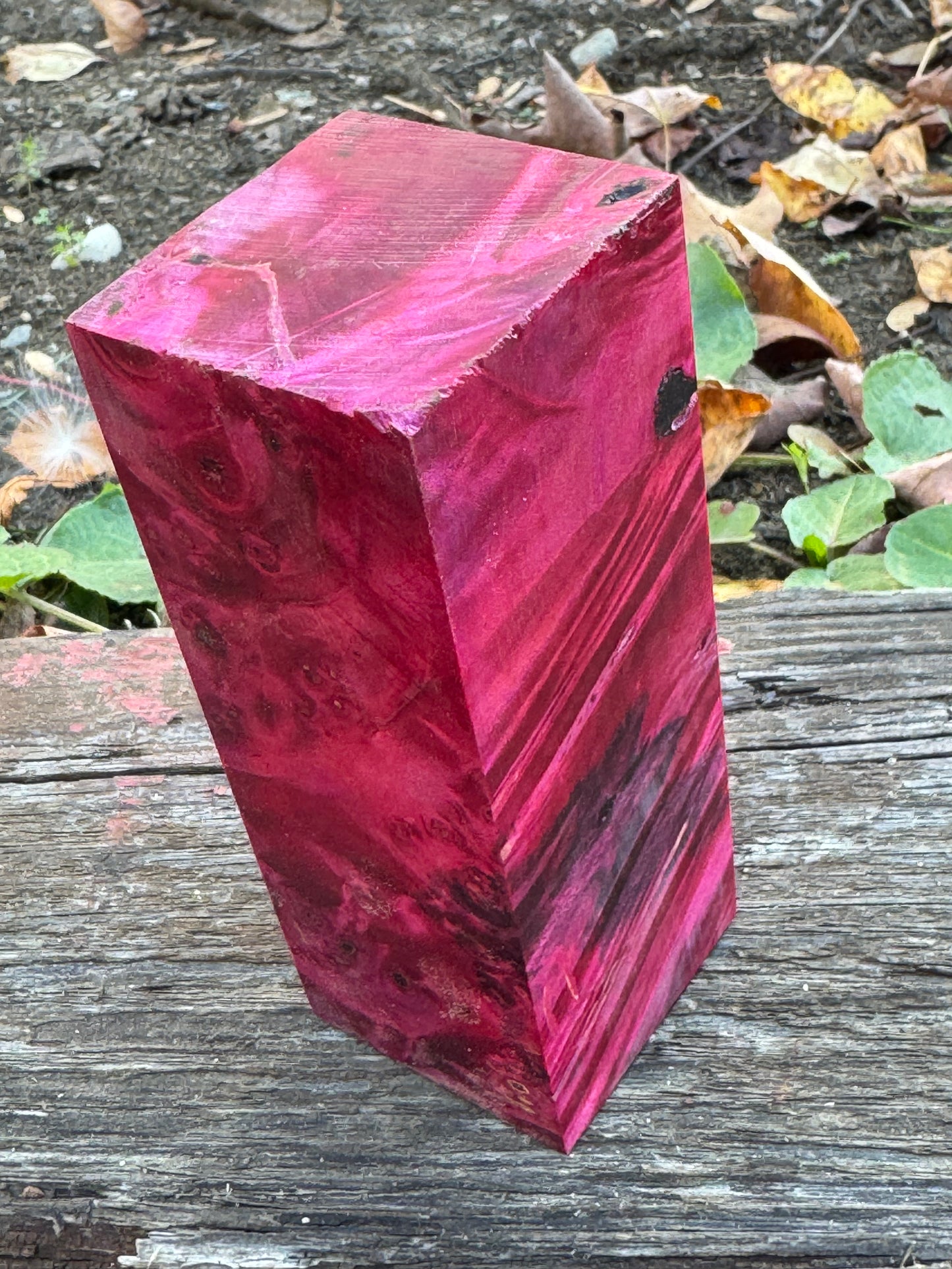 Stabilized Buckeye Burl Knife Scales/ Turning Block 2"x 2" X 5 1/4" BB-17