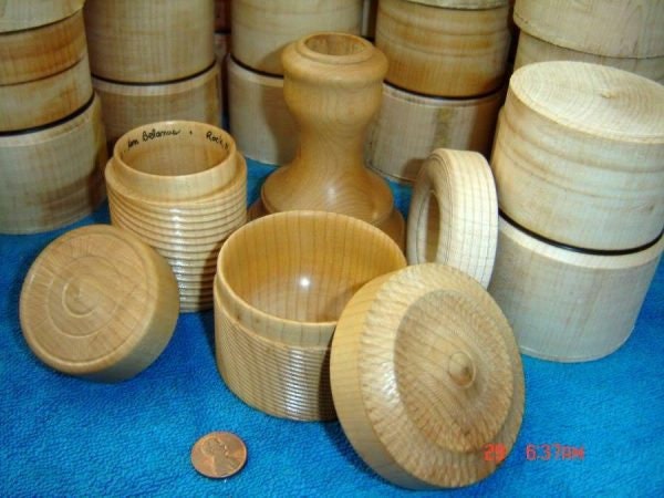 16- 3 " X 3 1/4" Sugar Maple Wood Lathe Turning Blanks