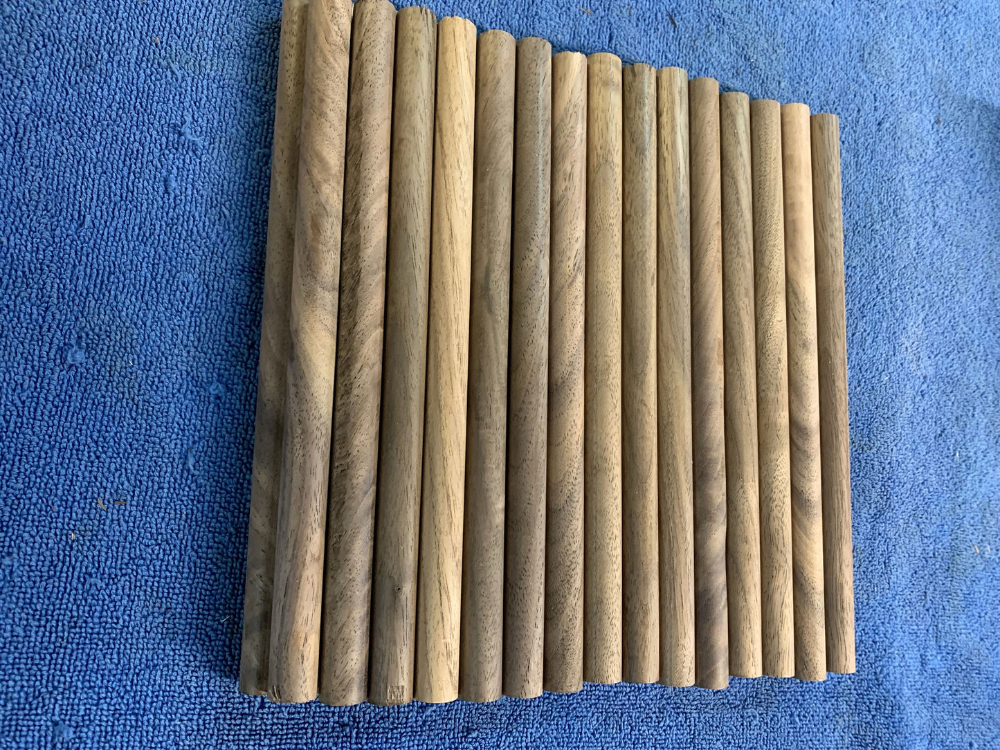 28- 1/2 "X 8" long Black Walnut turning rounds