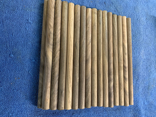 28- 1/2 "X 8" long Black Walnut turning rounds