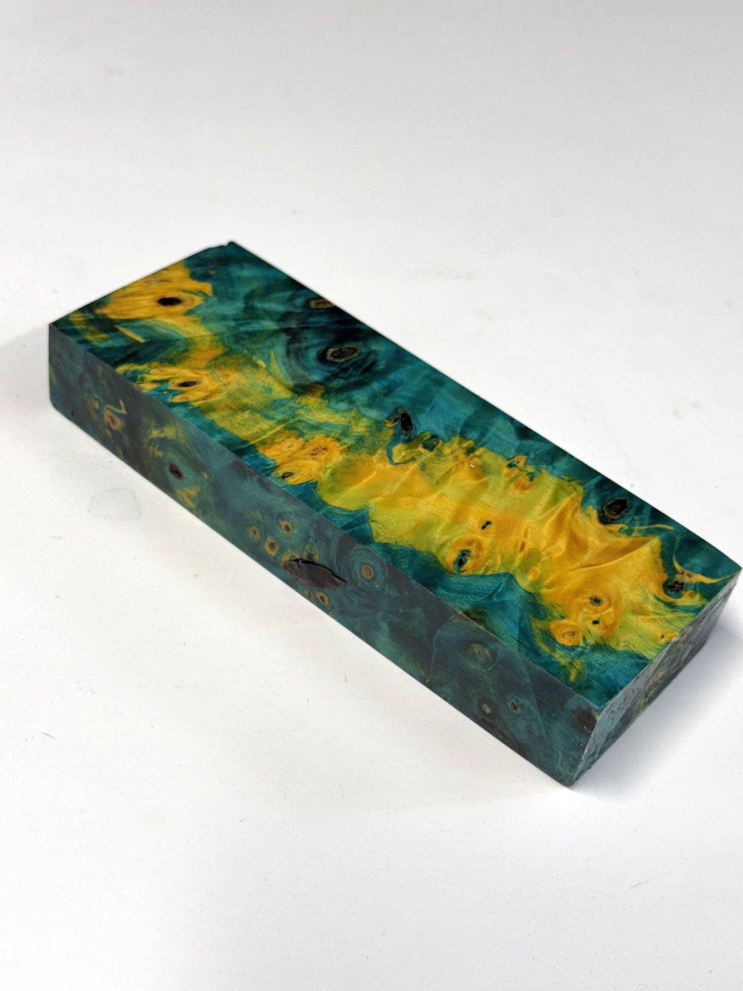 Stabilized Buckeye Burl Knife Scales/ Turning Block 2"x 7/8" X 5 1/4" BB-1