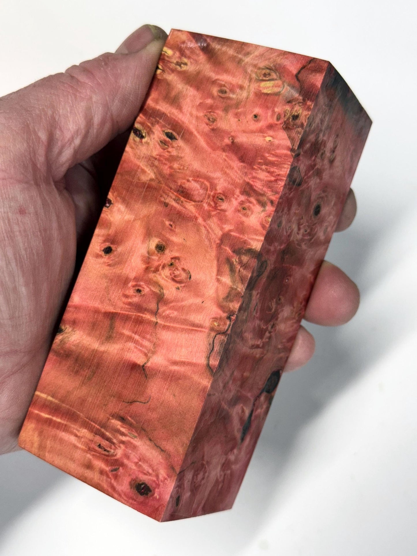 Stabilized Buckeye Burl Knife Scales/ Turning Block 2"x 2" X 5 1/4" BB-4
