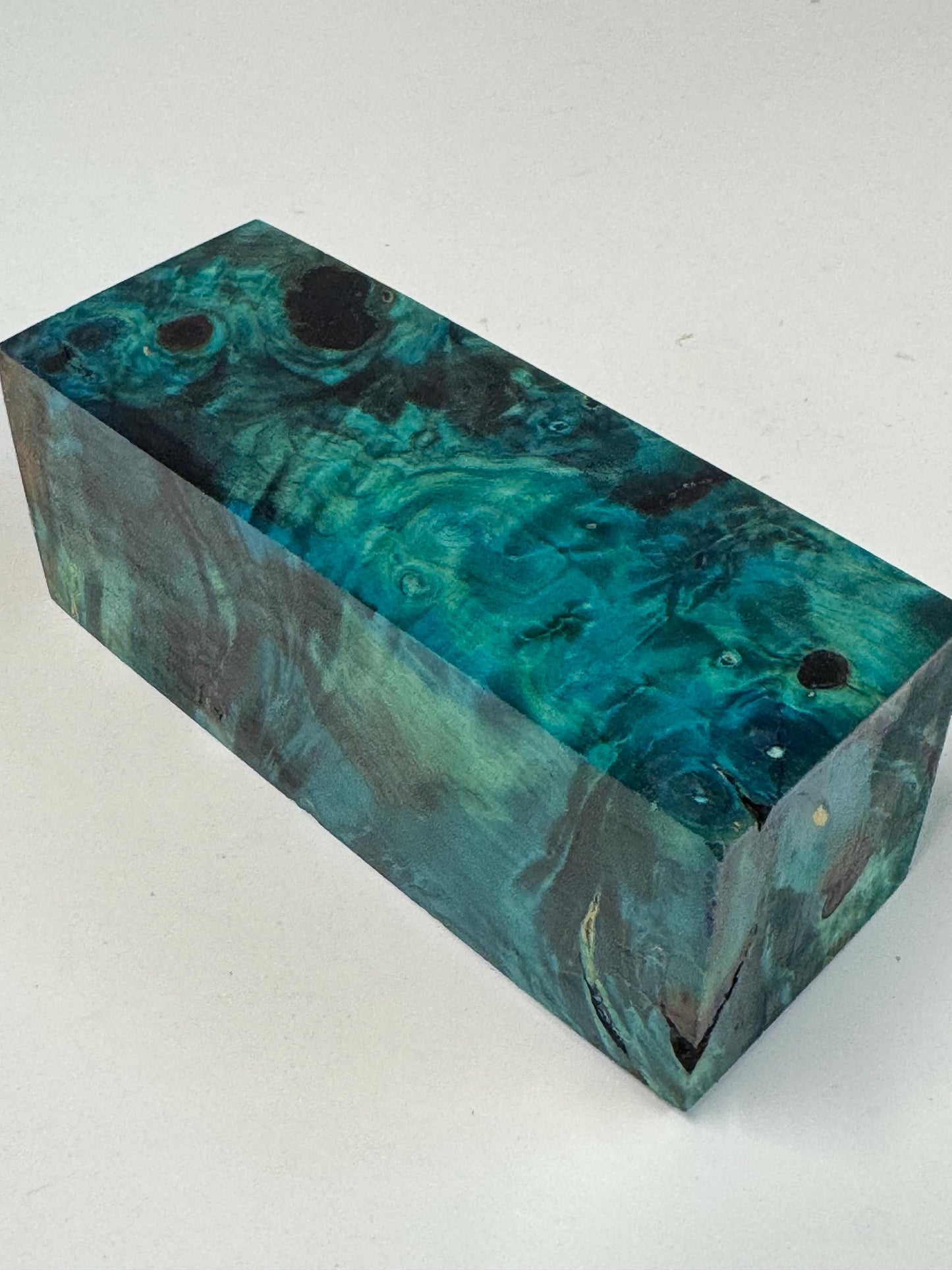Stabilized Buckeye Burl Knife Scales/ Turning Block 2"x 2" X 5 1/4" BB-5