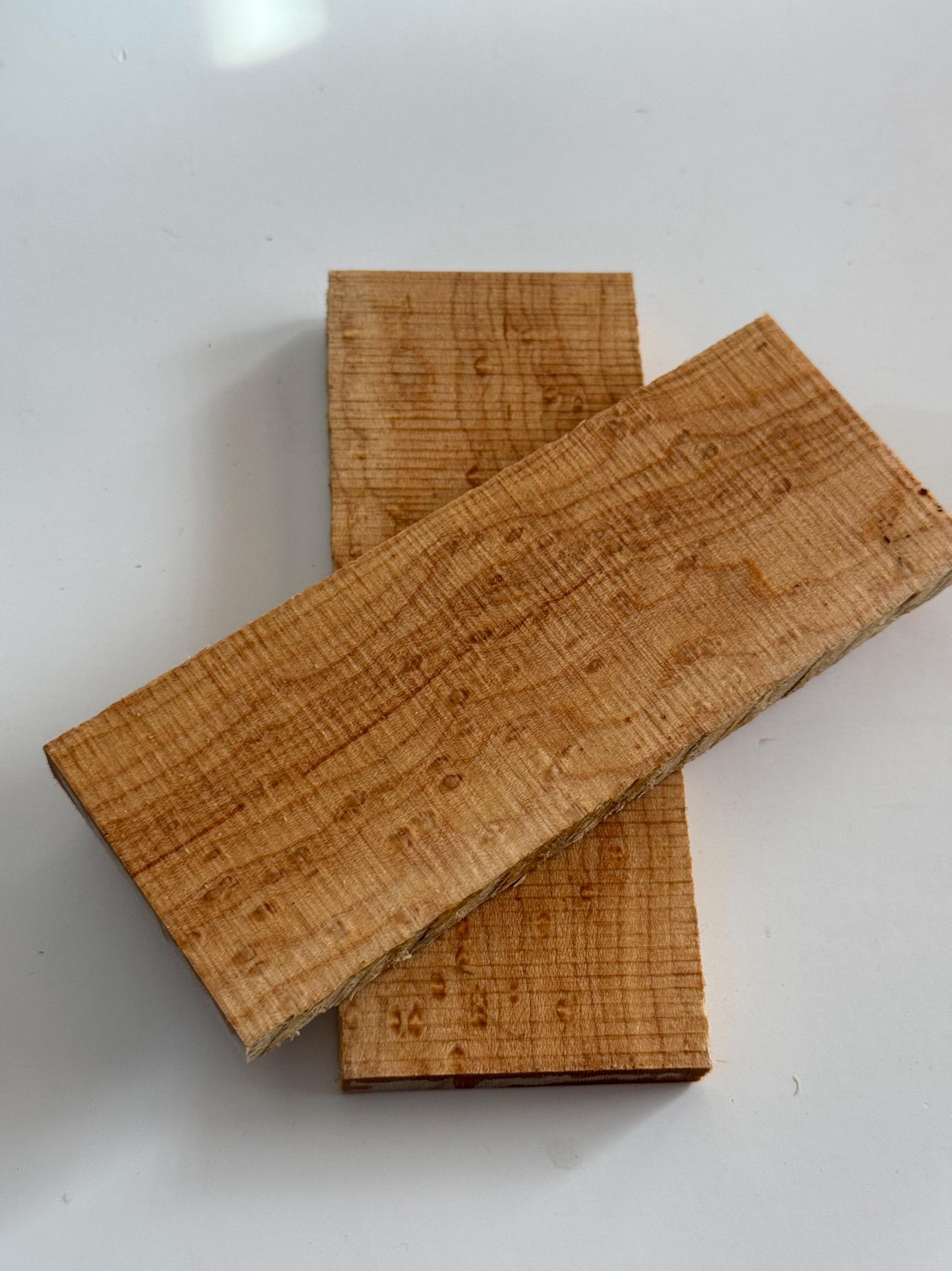 Birds Eye Sugar Maple Knife Scales/ Gun Grips 3/8 x 2" x 5-1/4 BE-1