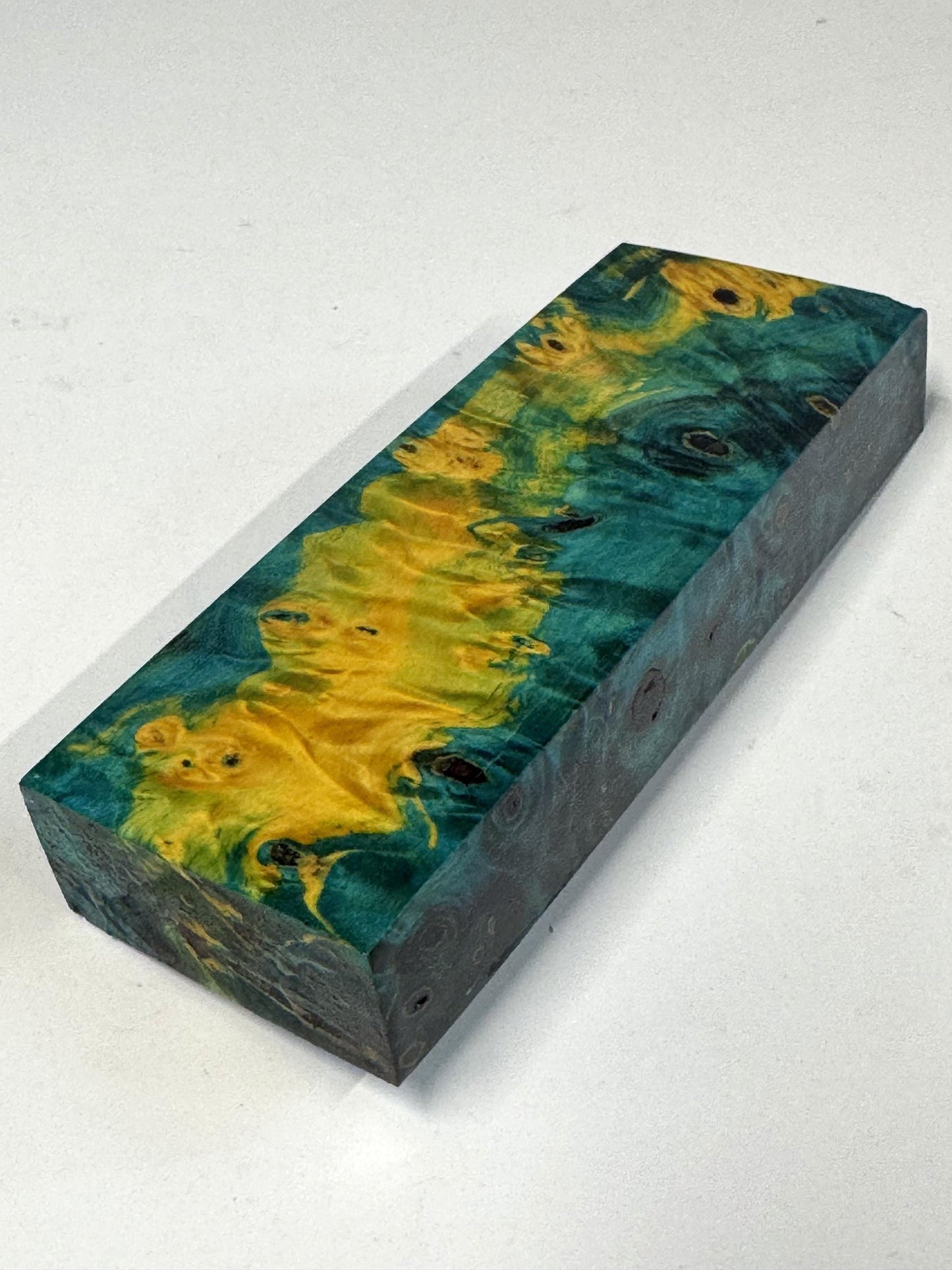 Stabilized Buckeye Burl Knife Scales/ Turning Block 2"x 7/8" X 5 1/4" BB-1