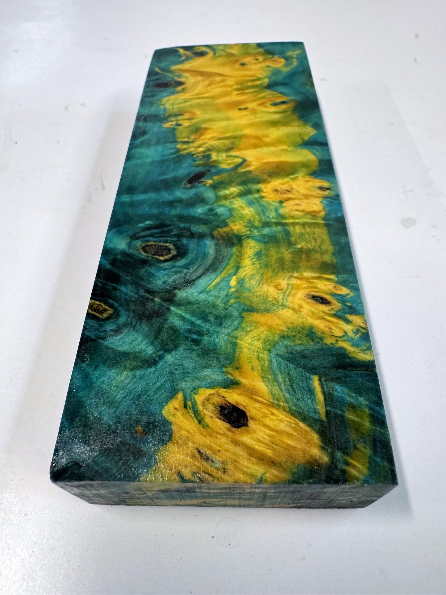 Stabilized Buckeye Burl Knife Scales/ Turning Block 2"x 7/8" X 5 1/4" BB-1