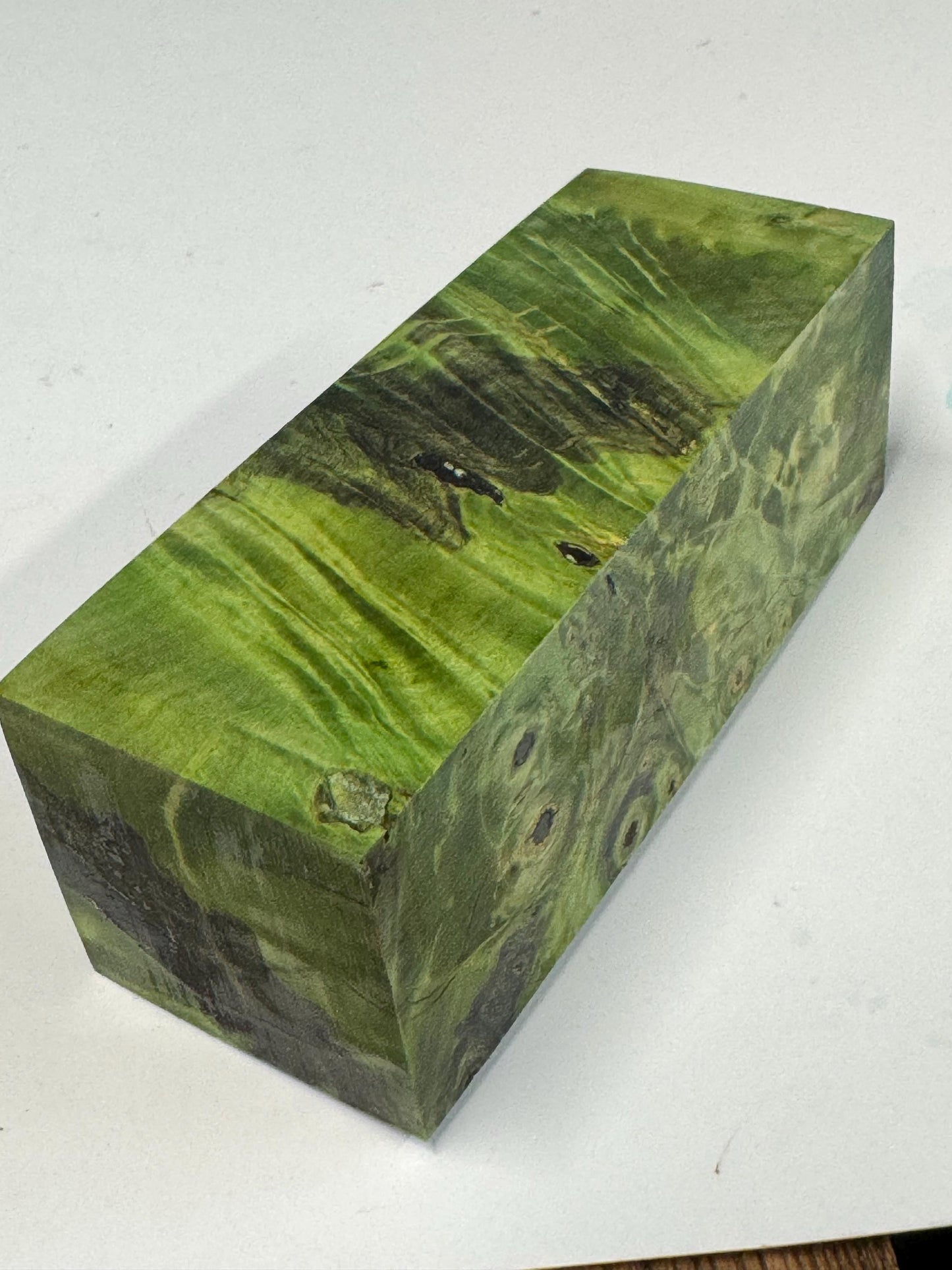 Stabilized Buckeye Burl Knife Scales/ Turning Block 2"x 2" X 5 1/4" BB-3