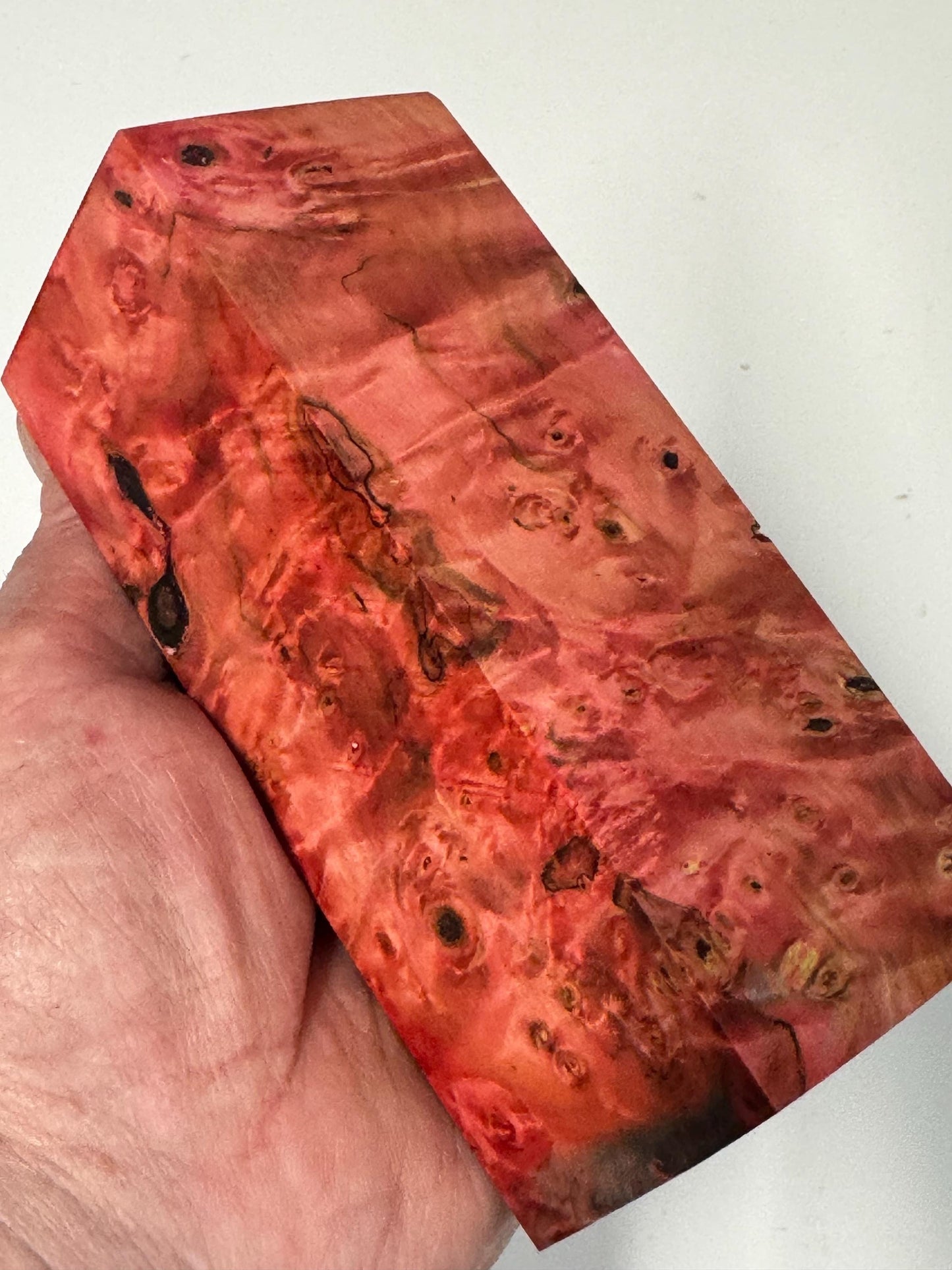 Stabilized Buckeye Burl Knife Scales/ Turning Block 2"x 2" X 5 1/4" BB-4