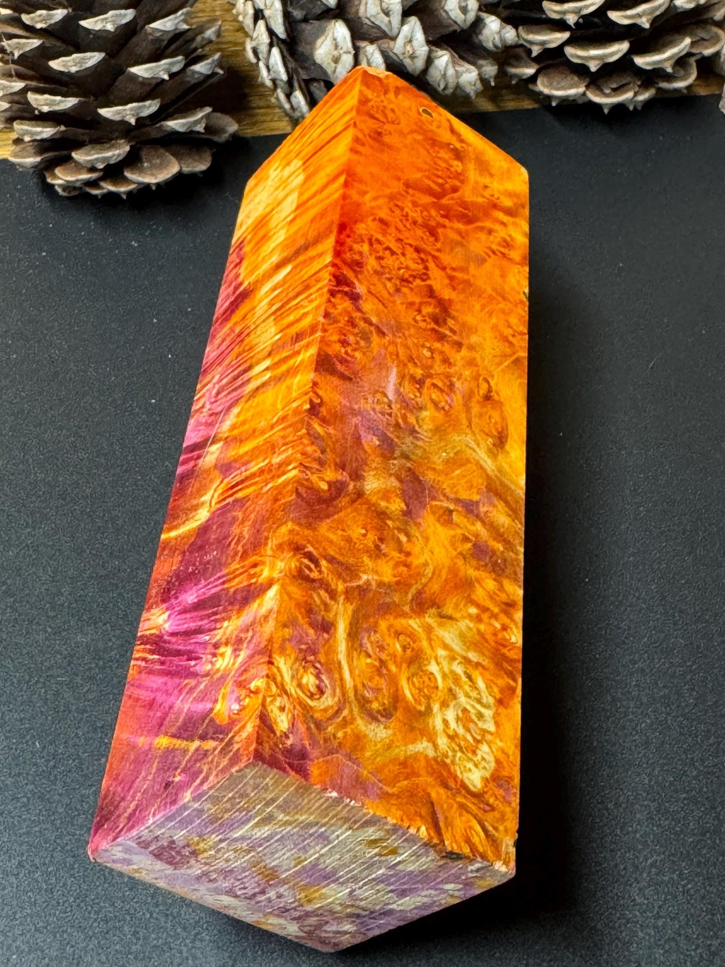 Stabilized Box Elder Burl Knife Scales/ 1911 Grips / Turning Block BE15