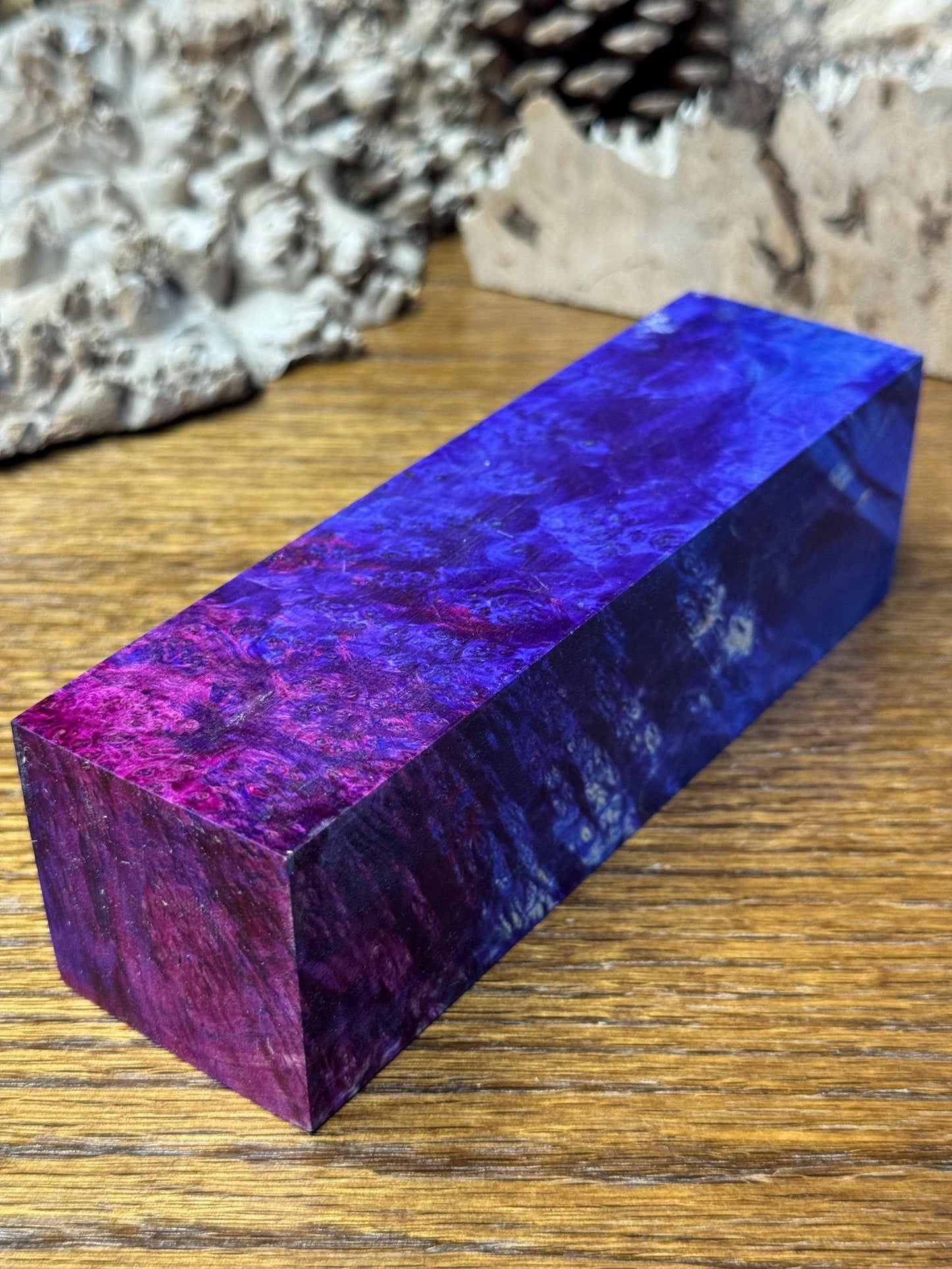Stabilized Box Elder Burl Knife Scales/ 1911 Grips / Turning Block BE30
