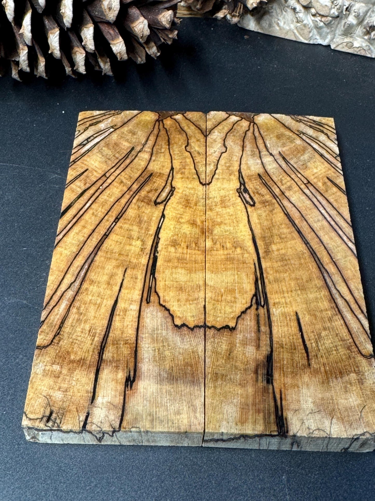 Stabilized Spalted Sugar Maple Maple Knife Scales/ 1911 Grips SM7