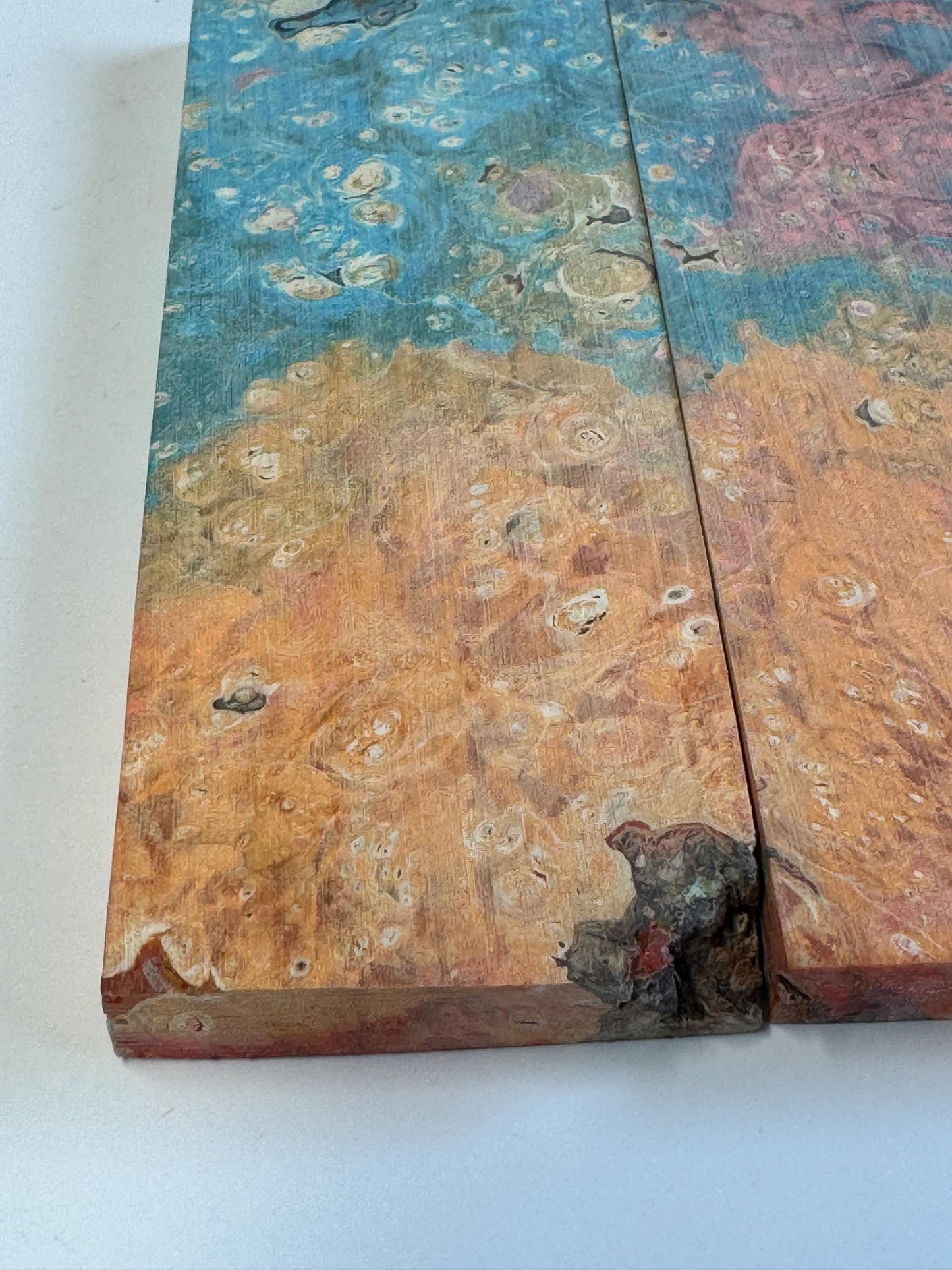 Stabilized Box Elder Burl Knife Scales/1911Grips BE42