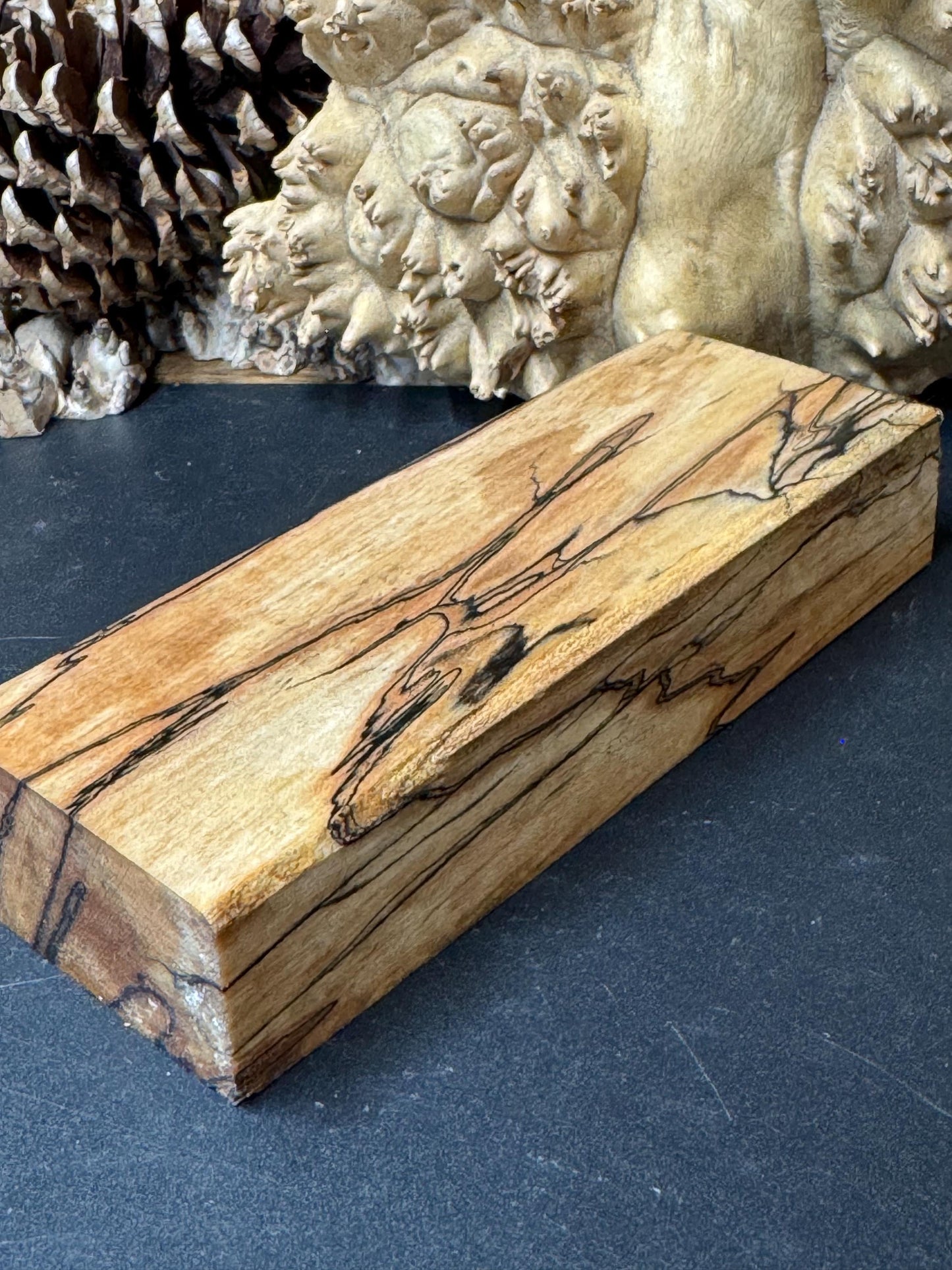 Stabilized Spalted Sugar Maple Knife block/ 1911 Grips SM35