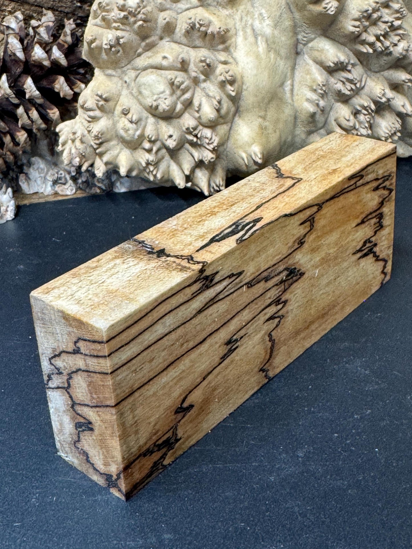 Stabilized Spalted Sugar Maple Knife block/ 1911 Grips SM36