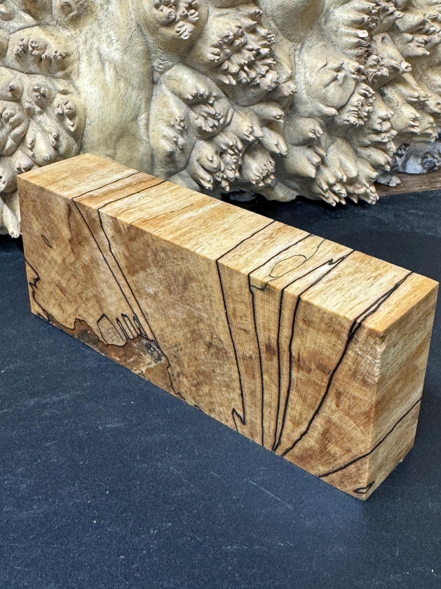 Stabilized Spalted Sugar Maple Knife block/ 1911 Grips SM34