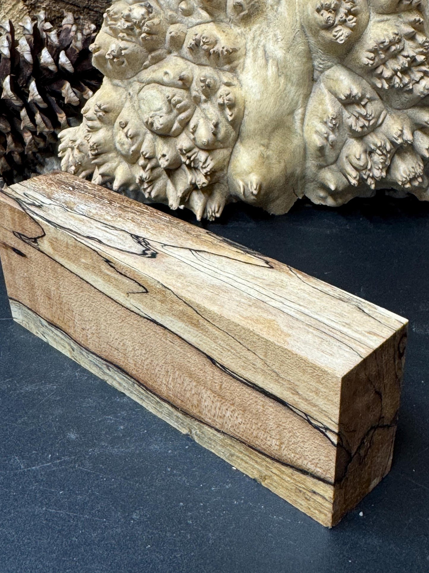 Stabilized Spalted Sugar Maple Knife block/ 1911 Grips SM37