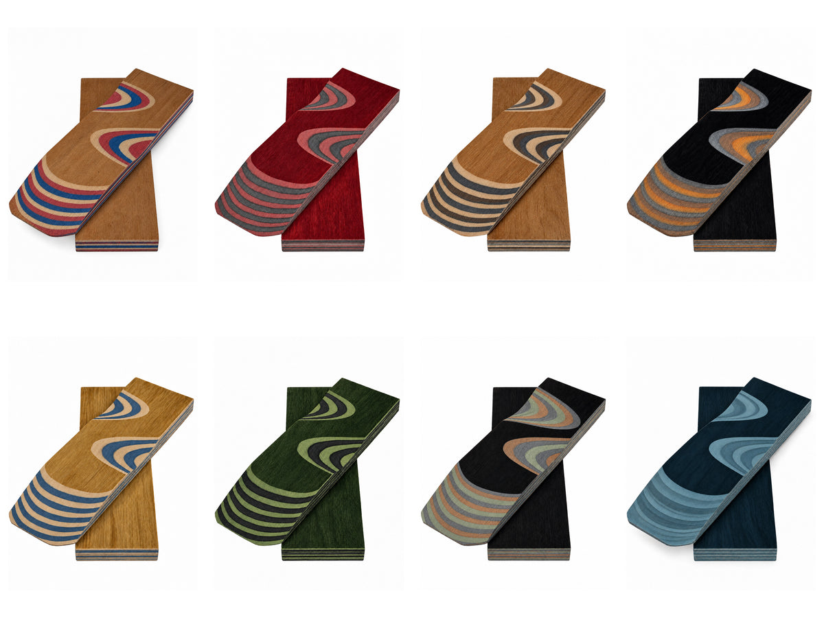 DymaLux Knife Handle Scales - Stabilized Laminated Wood Pair - Choose Your Color