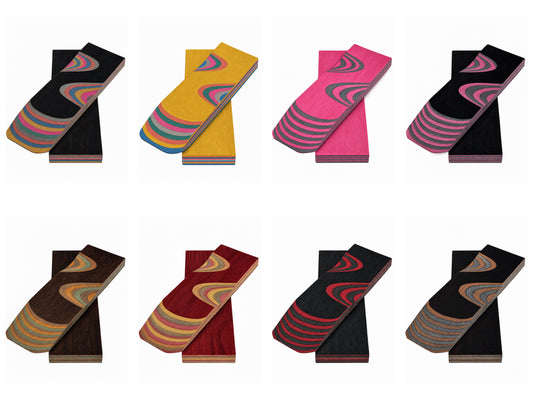 DymaLux Knife Handle Scales - Stabilized Laminated Wood Pair - Choose Your Color
