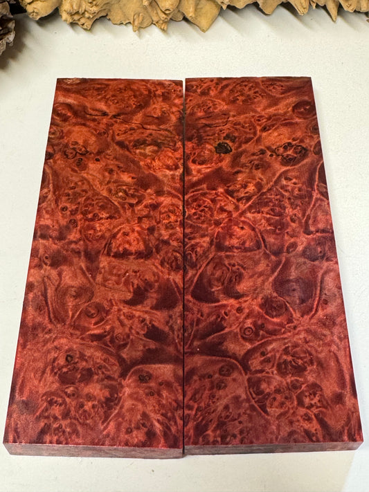 BLM2 Stabilized Big Leaf Maple Burl Knife Scales 1911 Grips Natural Burl