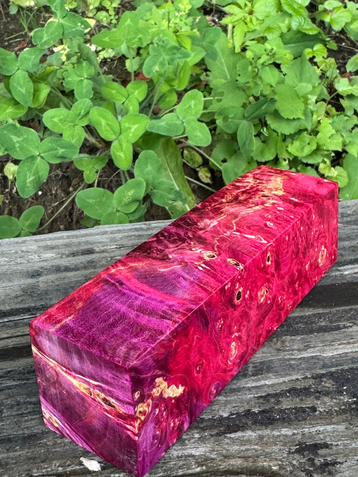 BE80 Stabilized Box Elder Burl Block  Knife scales/Grips/ Game Call/Turning
