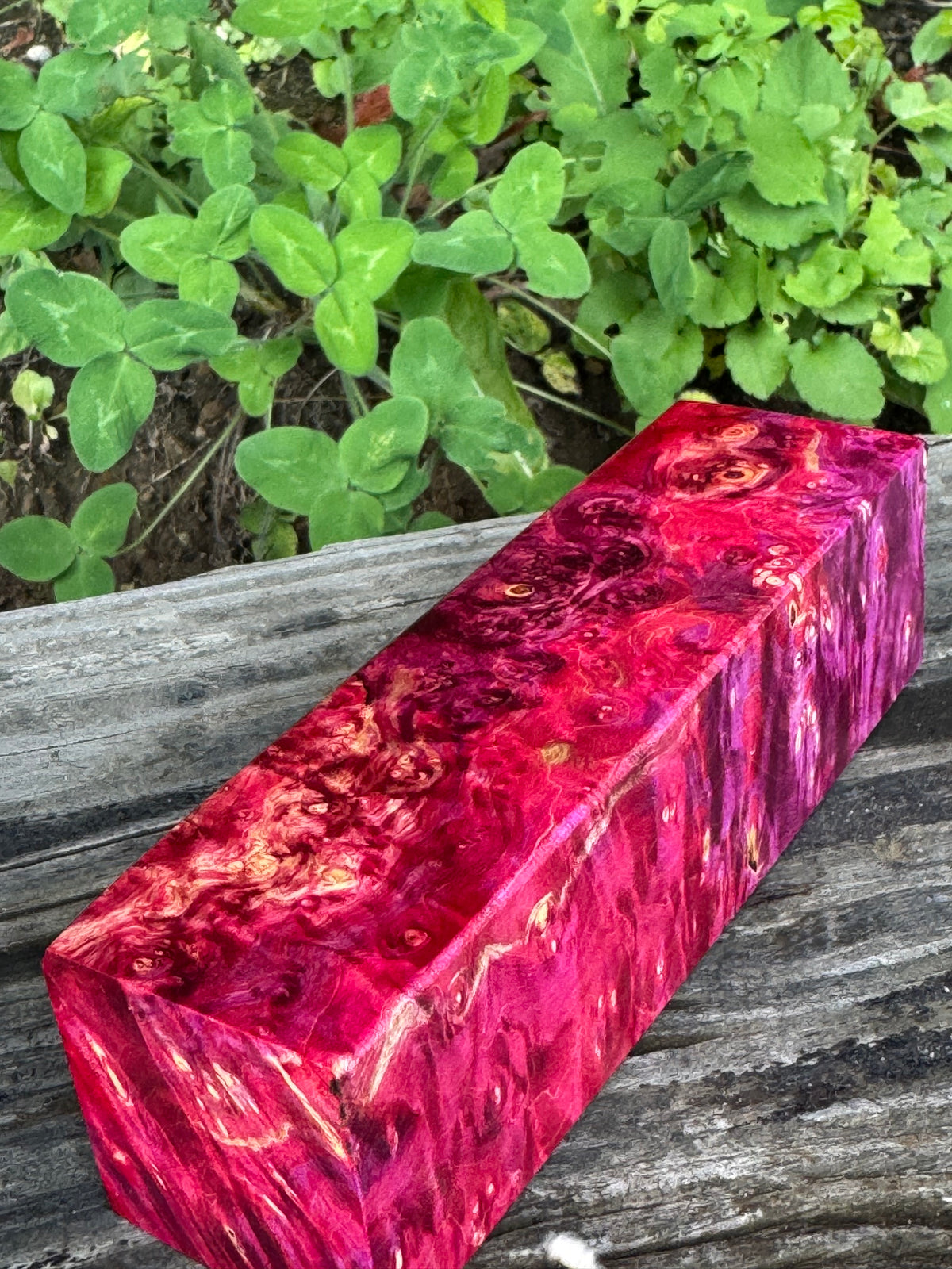 BE80 Stabilized Box Elder Burl Block  Knife scales/Grips/ Game Call/Turning
