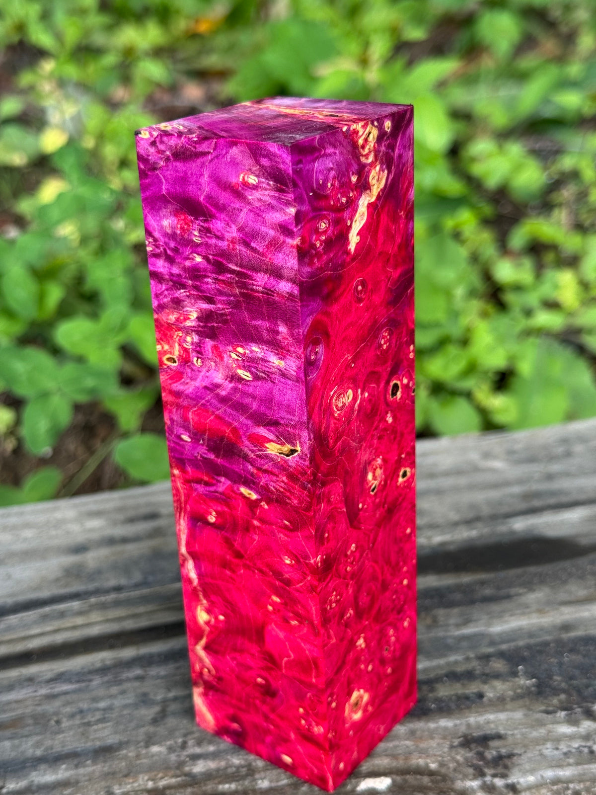 BE80 Stabilized Box Elder Burl Block  Knife scales/Grips/ Game Call/Turning