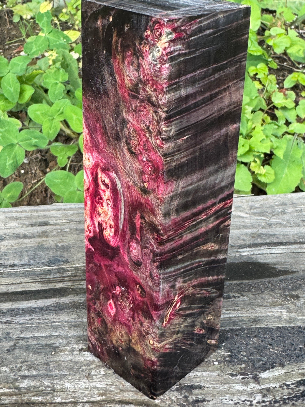 BE84 Stabilized Box Elder Burl Block  Knife scales/Grips/ Game Call/Turning