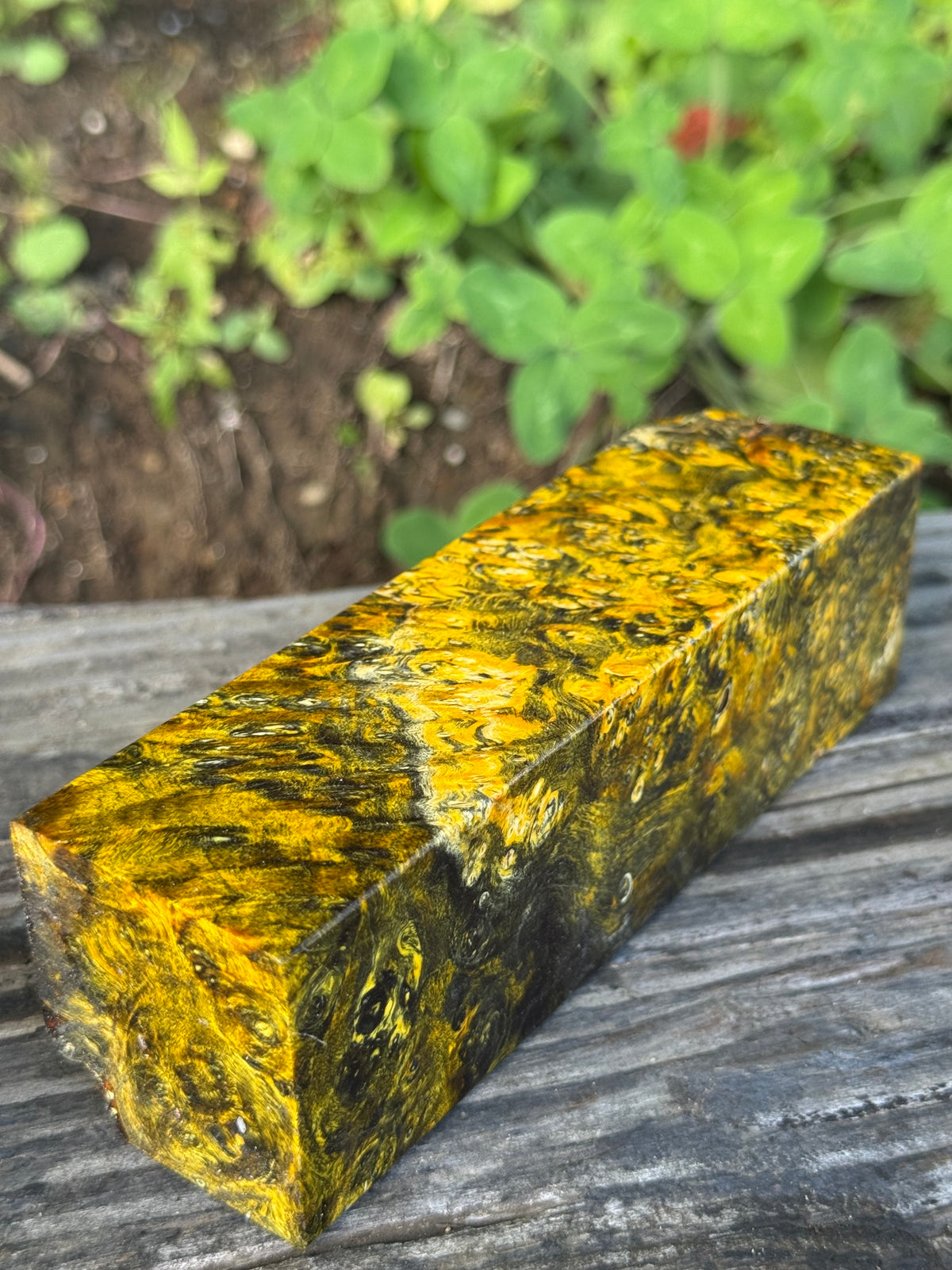 BE86 Stabilized Box Elder Burl Block  Knife scales/Grips/ Game Call/Turning