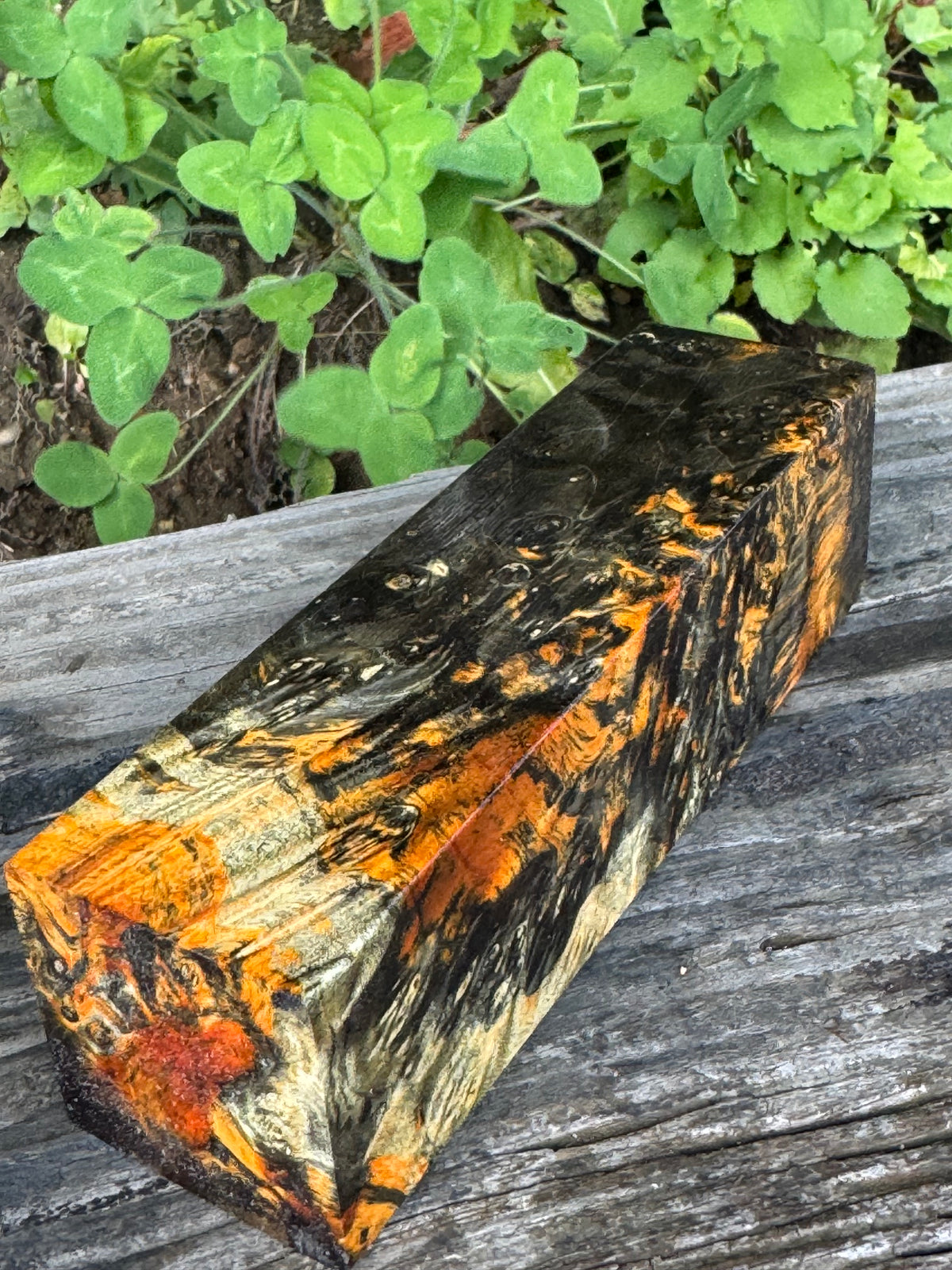 BE89 Stabilized Box Elder Burl Block  Knife scales/Grips/ Game Call/Turning