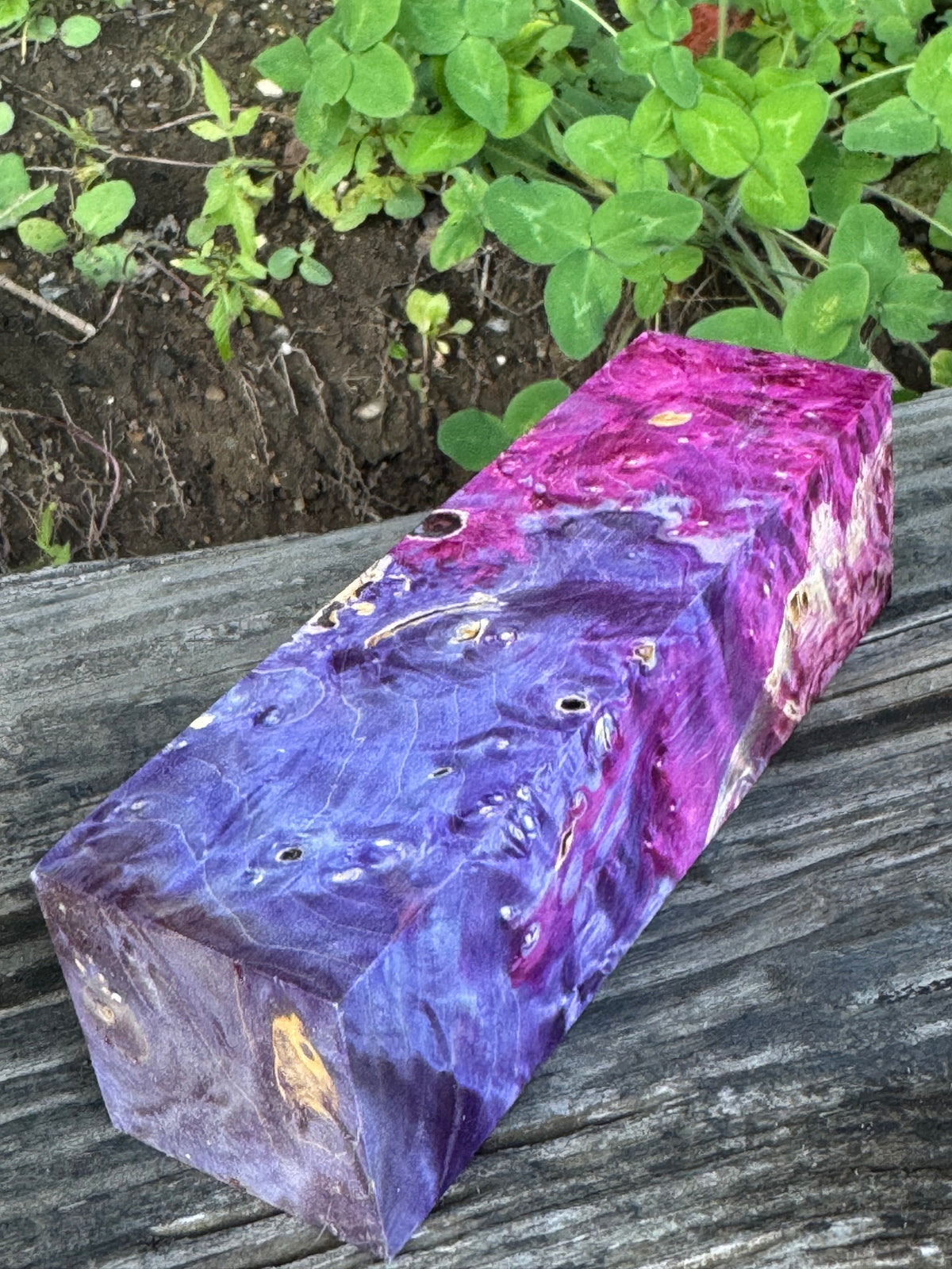 BE90 Stabilized Box Elder Burl Block  Knife scales/Grips/ Game Call/Turning