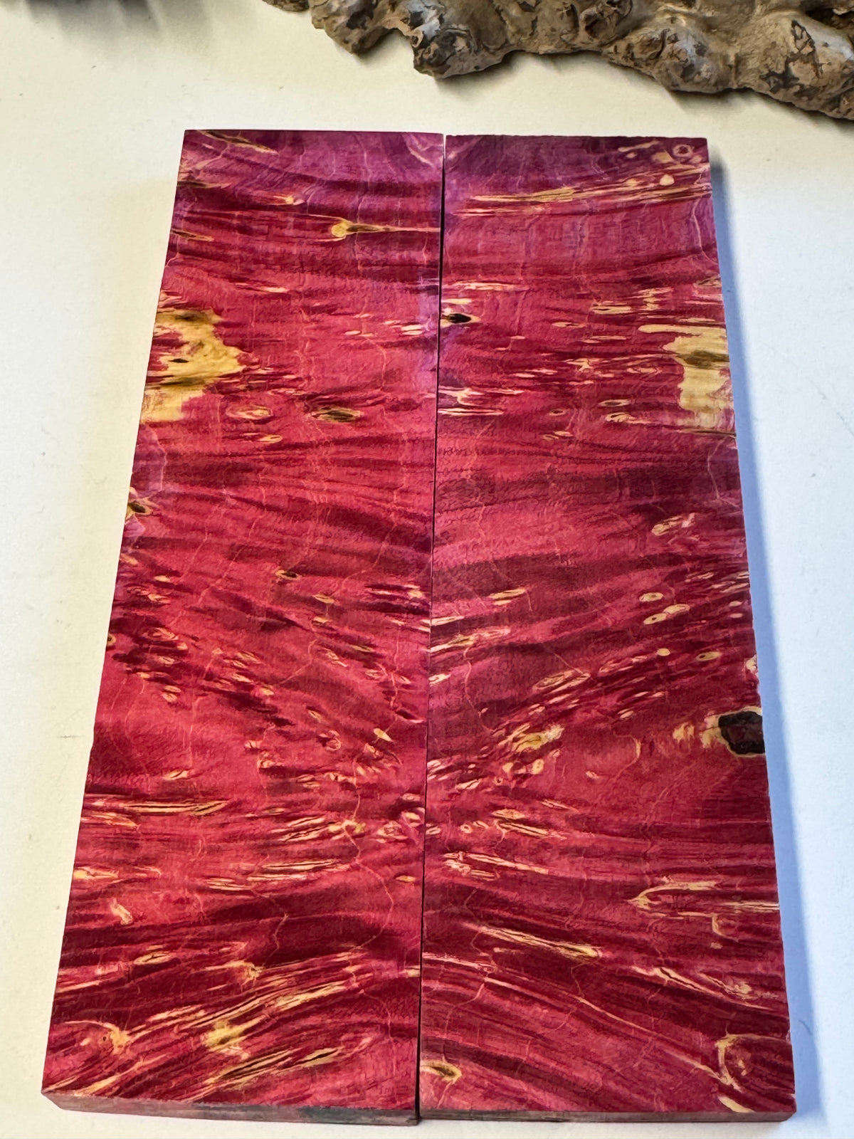 Stabilized Box Elder Burl Knife Scales / 1911 Grips BE20