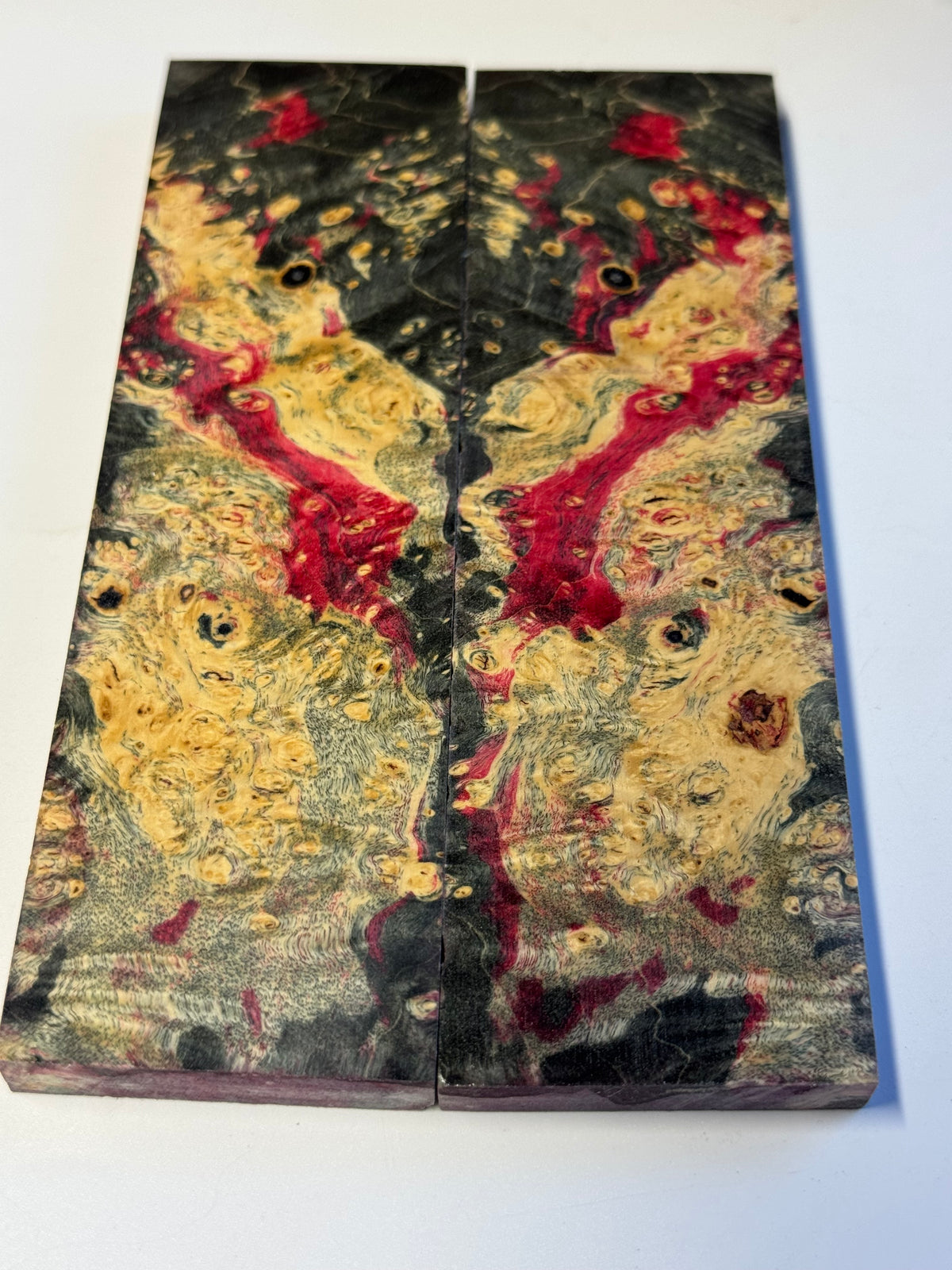 Stabilized Box Elder Burl Knife Scales / 1911 Grips BE21