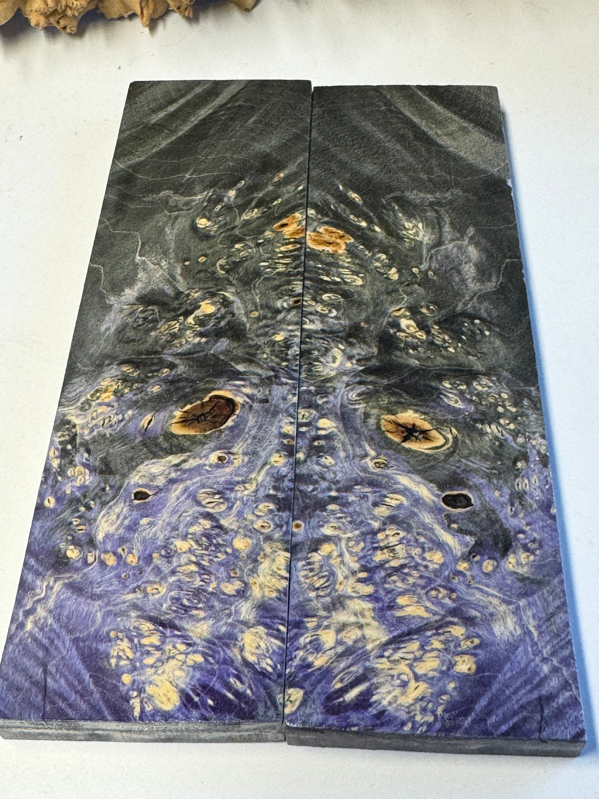 Stabilized Box Elder Burl Knife Scales / 1911 Grips BE25