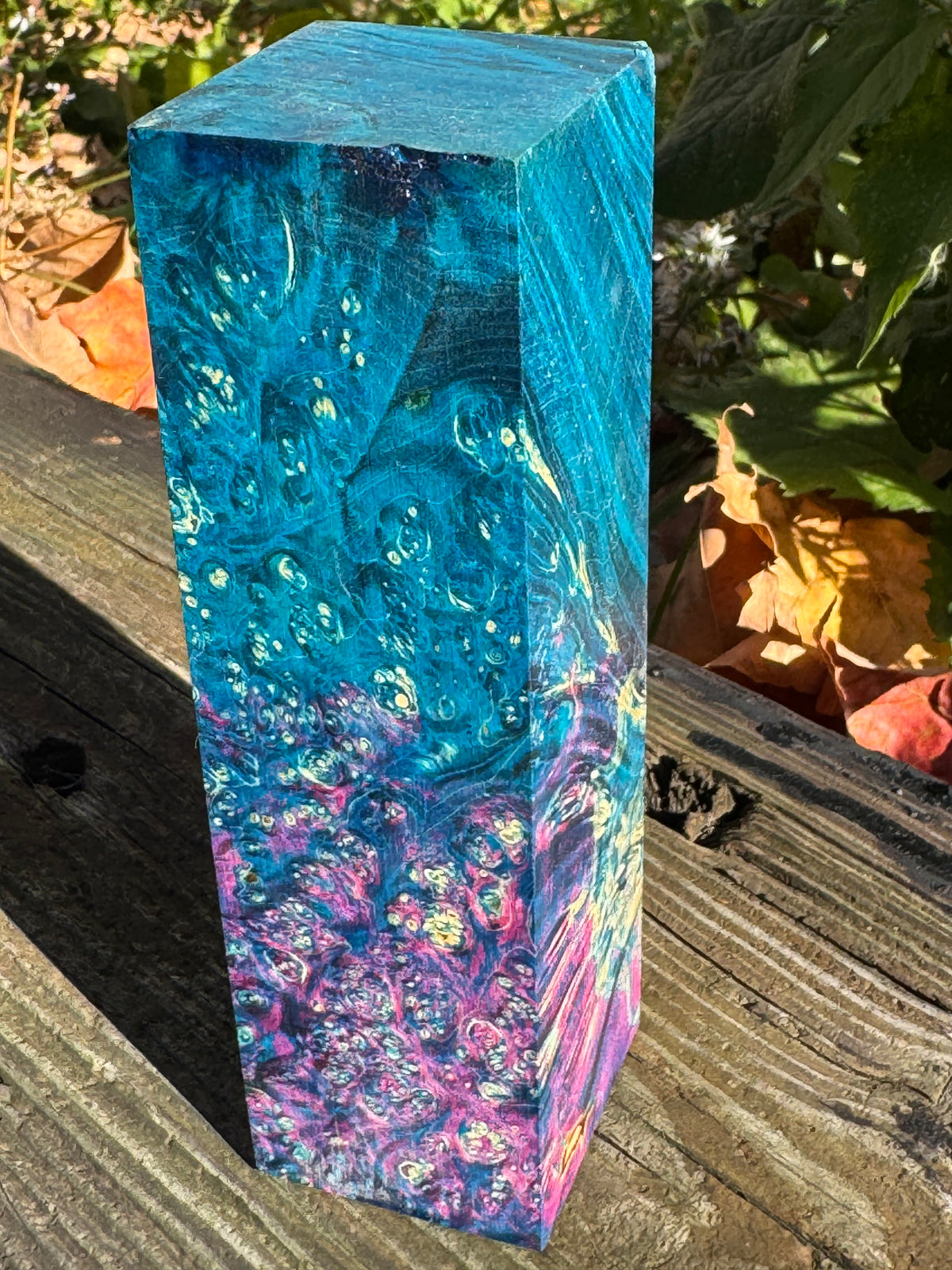 Stabilized Box Elder Burl Block  Knife scales/Grips/ Game Call/Turning BE28