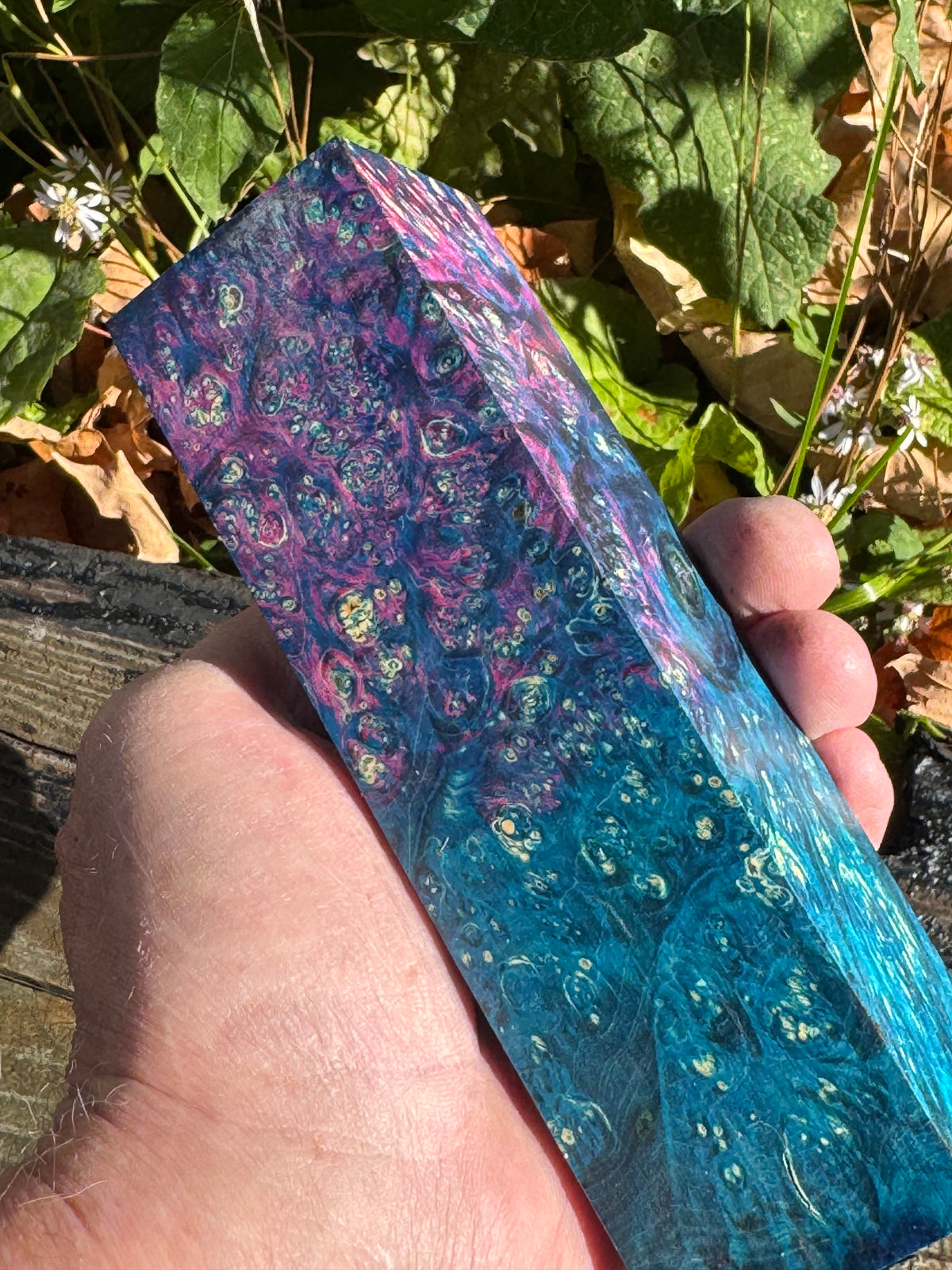 Stabilized Box Elder Burl Block  Knife scales/Grips/ Game Call/Turning BE28