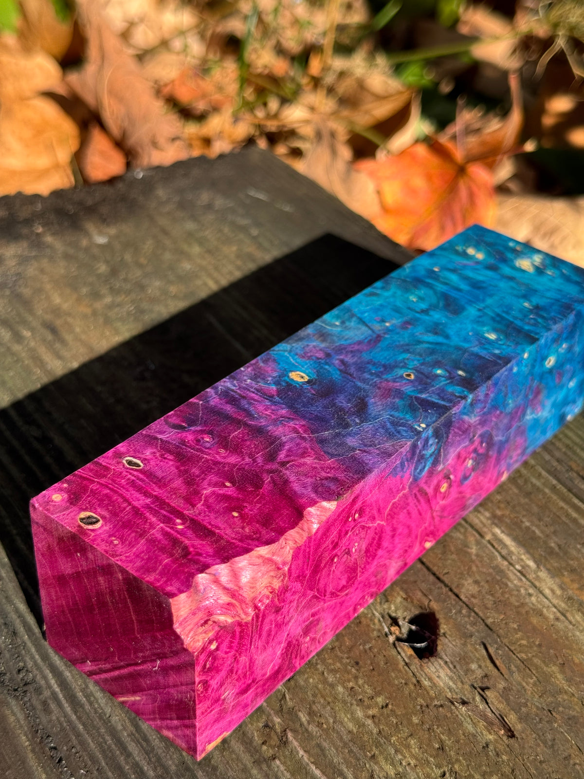 Stabilized Box Elder Burl Block  Knife scales/Grips/ Game Call/Turning BE27
