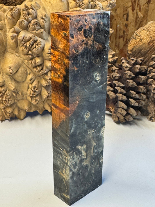 Stabilized Box Elder Burl Knife Block 1911 Grips Handle Material BE32