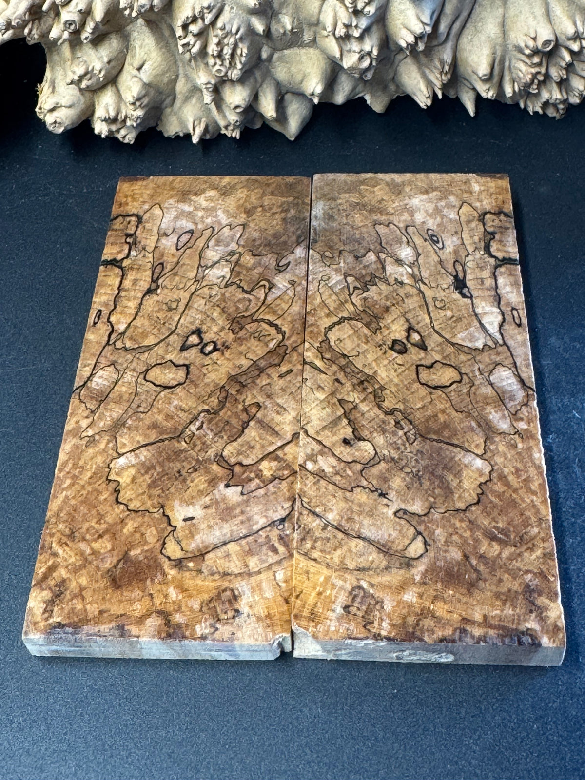 Stabilized Spalted Sugar Maple Knife Scales 1911 Grips Natural SM20