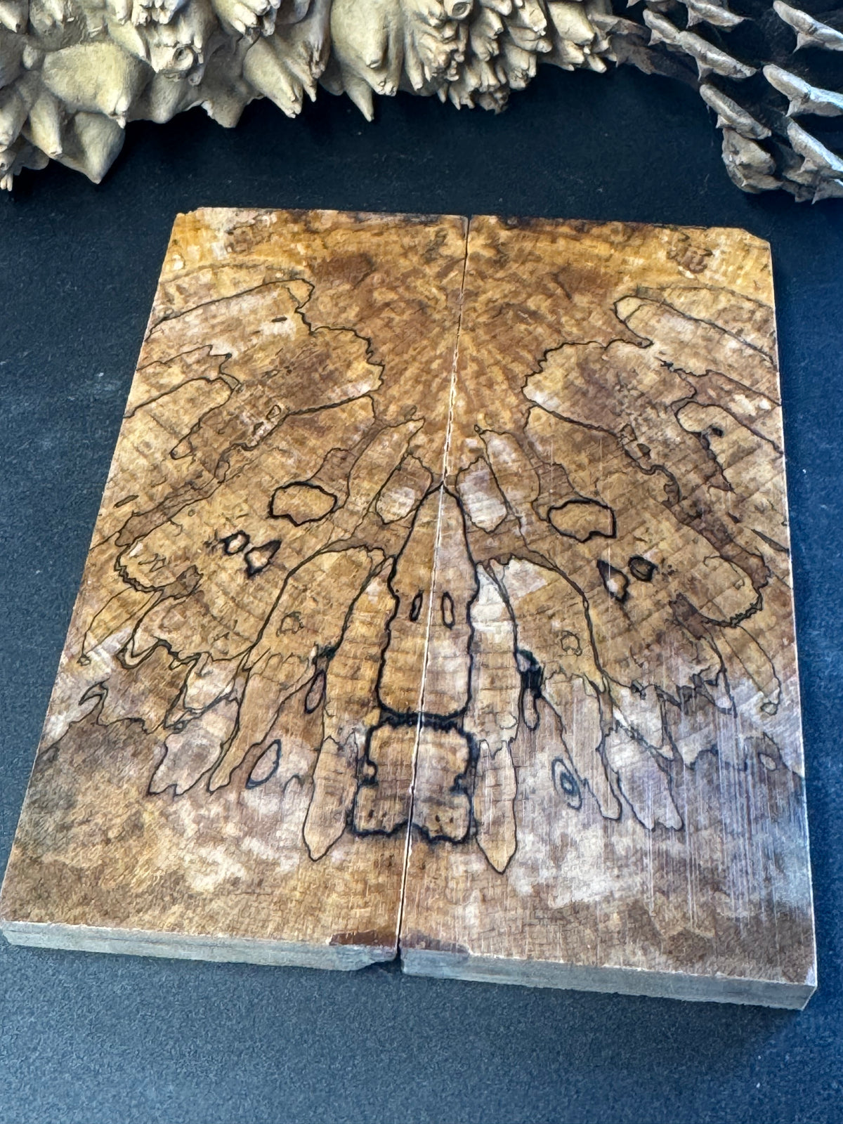 Stabilized Spalted Sugar Maple Knife Scales 1911 Grips Natural SM20