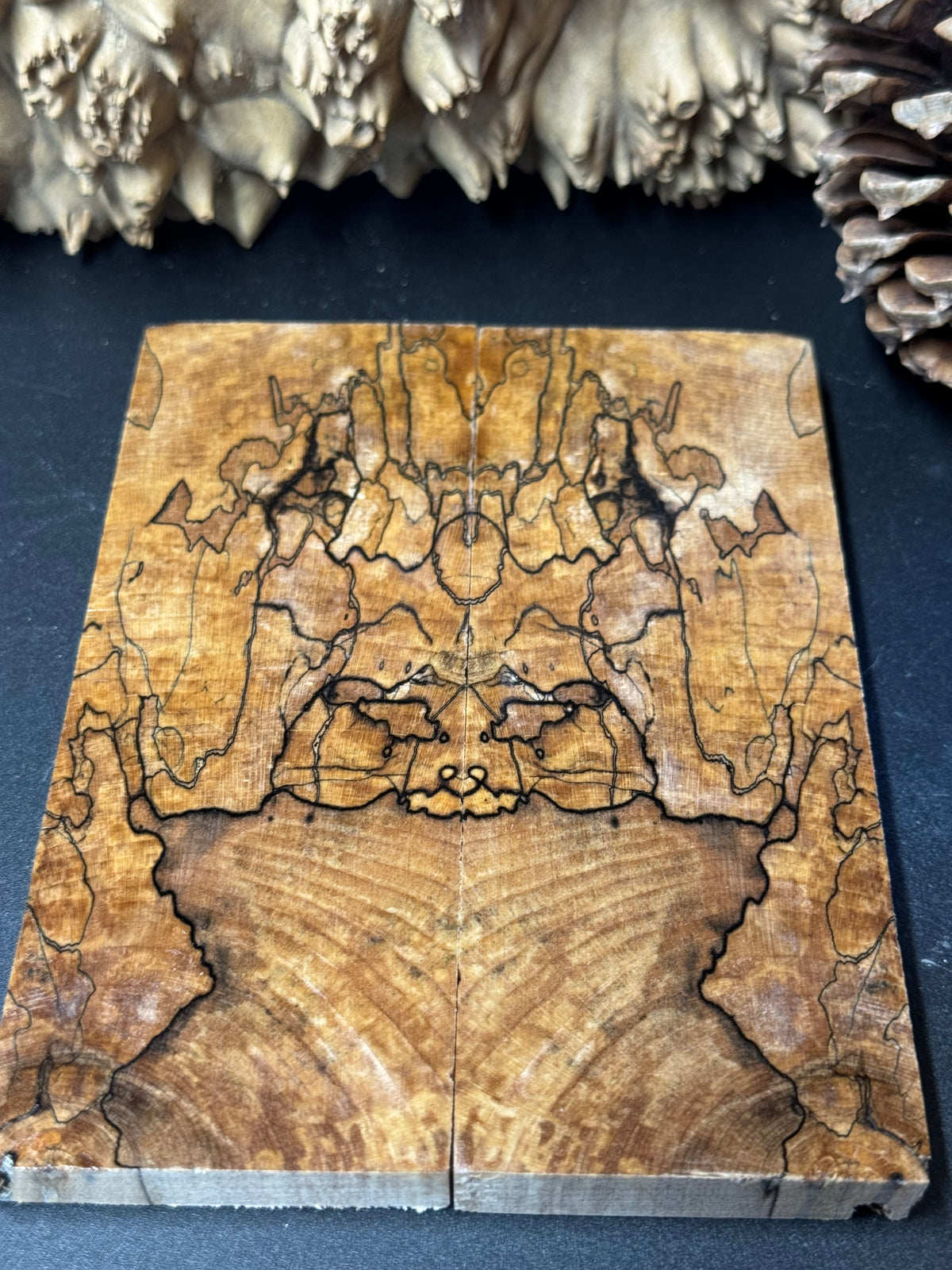 Stabilized Spalted Sugar Maple Knife Scales 1911 Grips Natural SM21