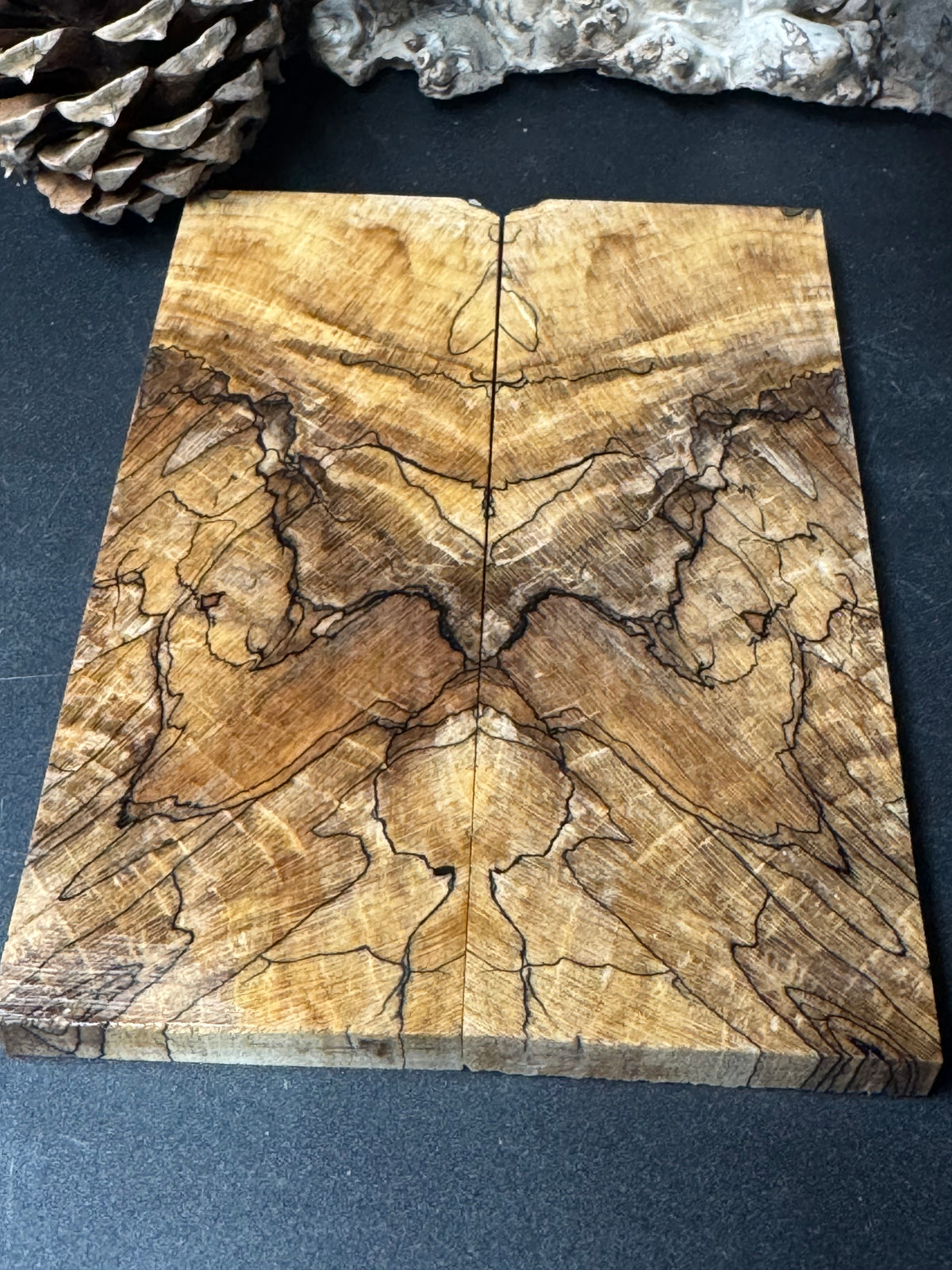Stabilized Spalted Sugar Maple Knife Scales 1911 Grips Natural SM22