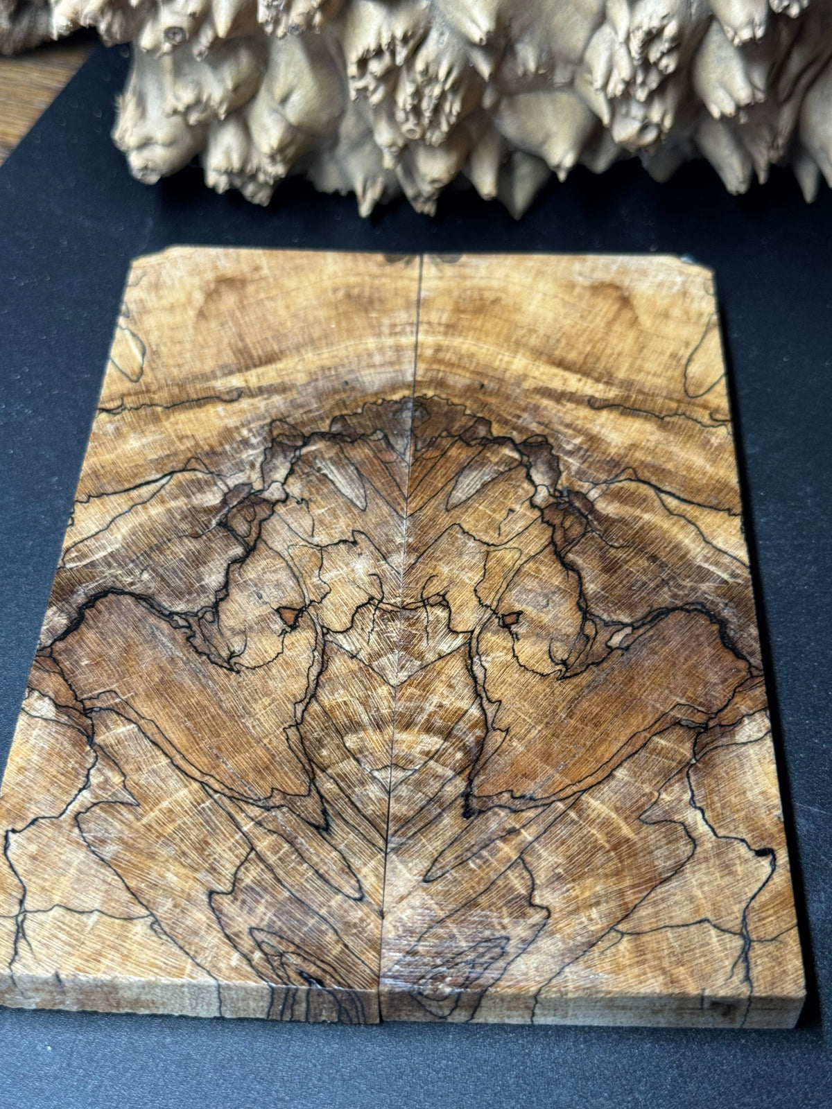 Stabilized Spalted Sugar Maple Knife Scales 1911 Grips Natural SM22
