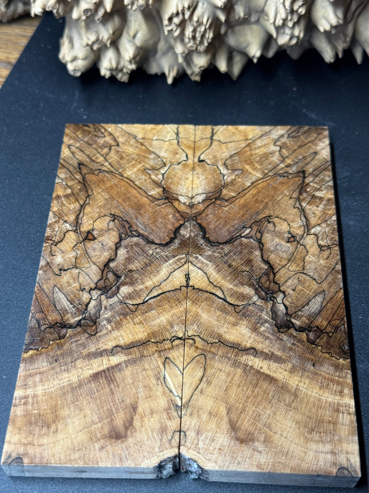 Stabilized Spalted Sugar Maple Knife Scales 1911 Grips Natural SM22