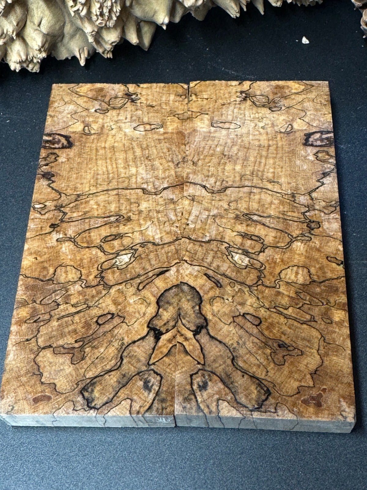 Stabilized Spalted Sugar Maple Knife Scales 1911 Grips Natural SM23