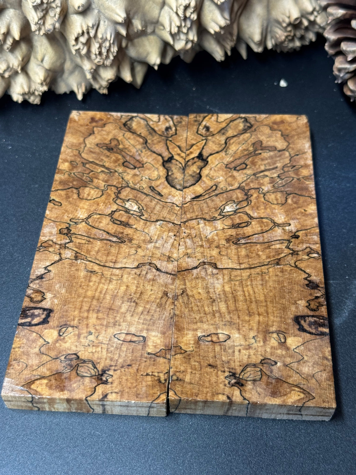 Stabilized Spalted Sugar Maple Knife Scales 1911 Grips Natural SM23