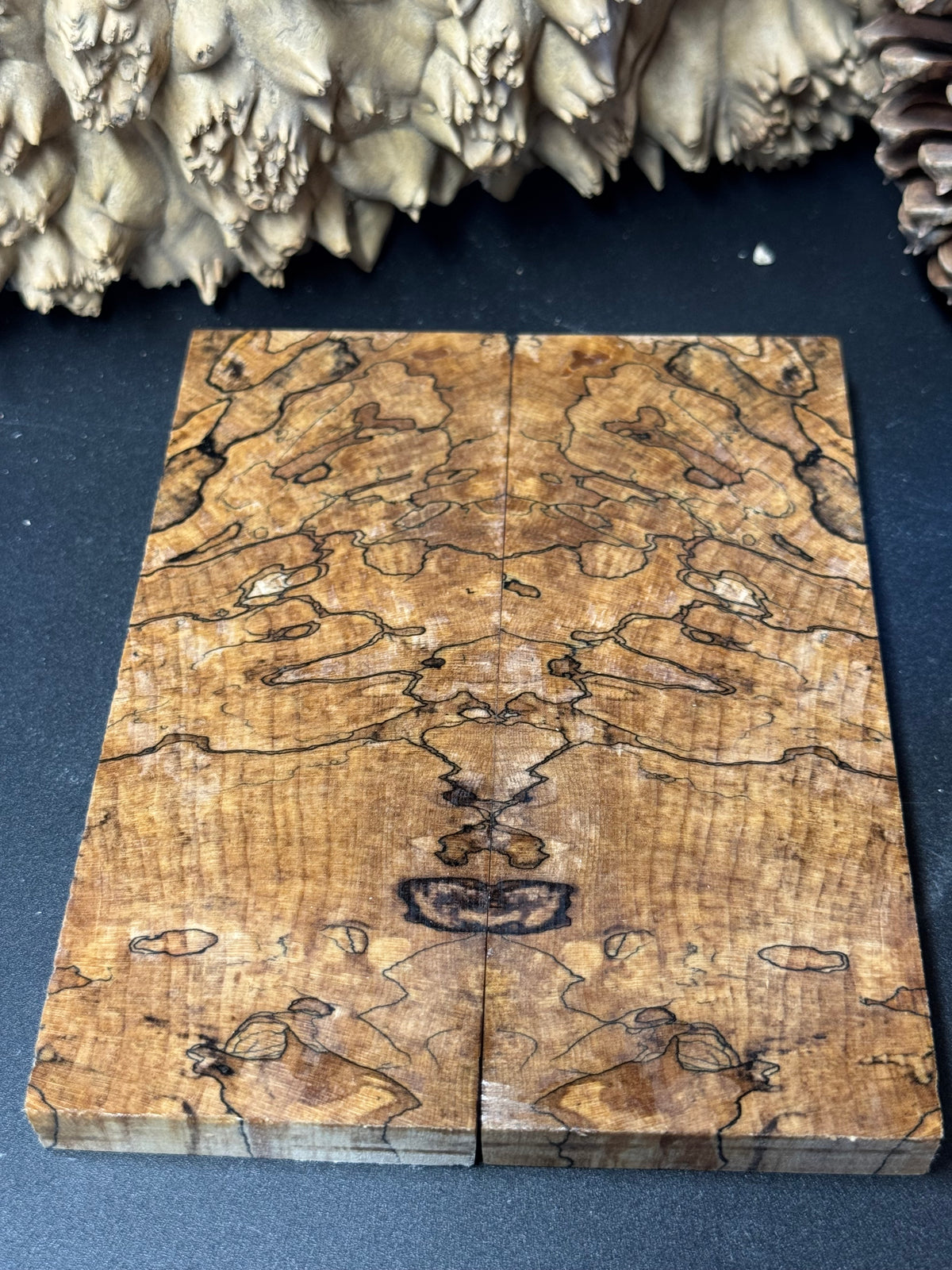 Stabilized Spalted Sugar Maple Knife Scales 1911 Grips Natural SM23